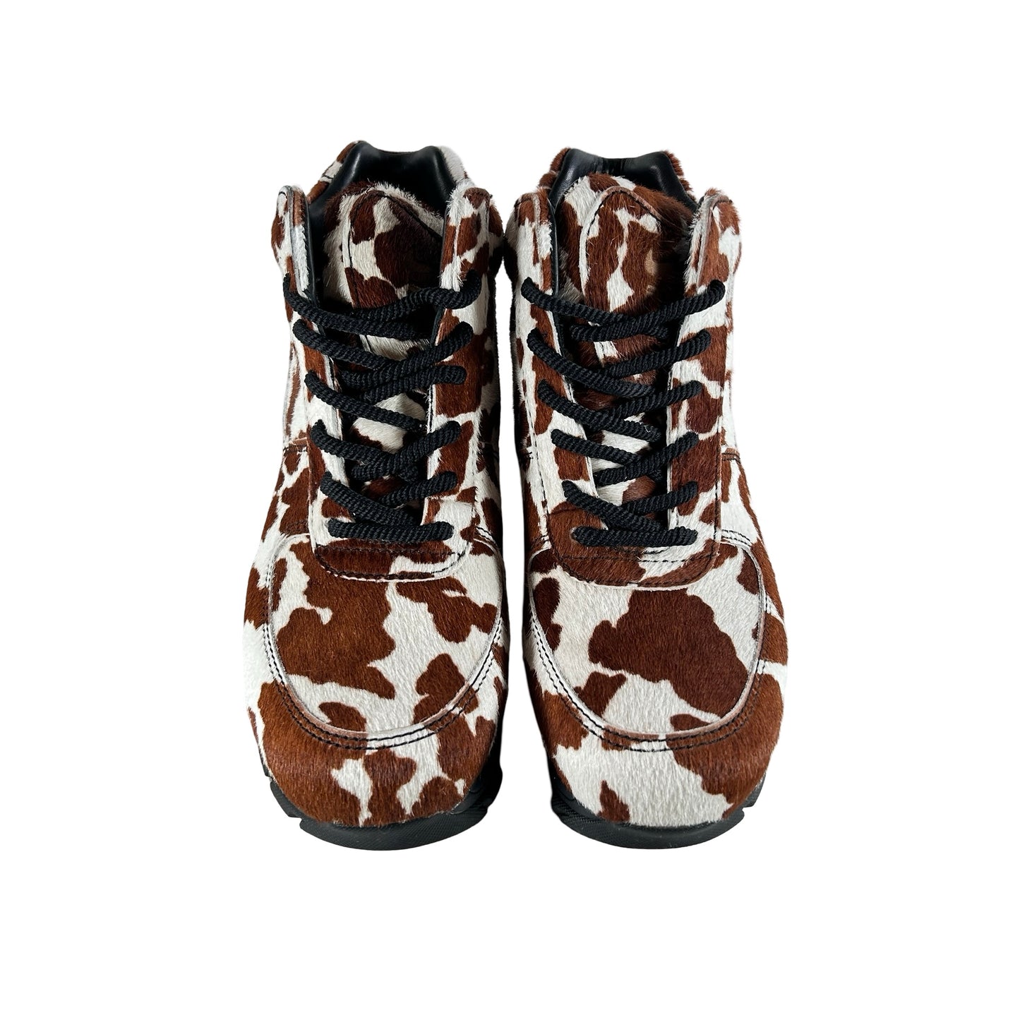 IO4635 100 Nike Air Max Goadome Sail Cacao Wow Cow Print Pony Hair [USED] - 8 M (Used) (No Box)