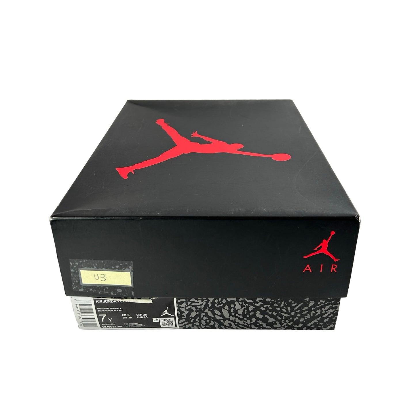 DM0967 160 Jordan 3 Retro Fire Red (2022) (GS) [USED] - 7 Y (Used3)