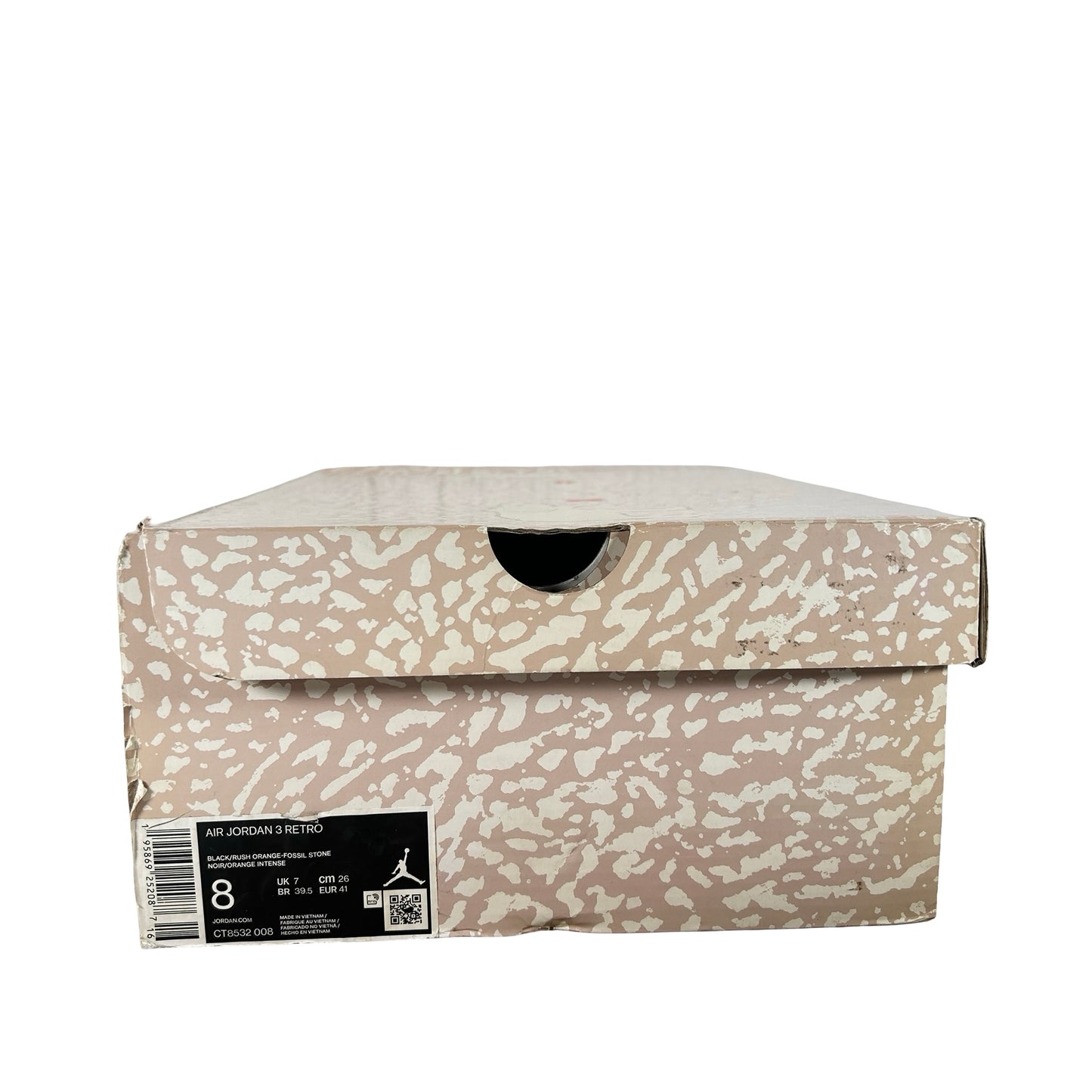 CT8532 008 Jordan 3 Retro Desert Elephant [USED] - 8 M (Used)