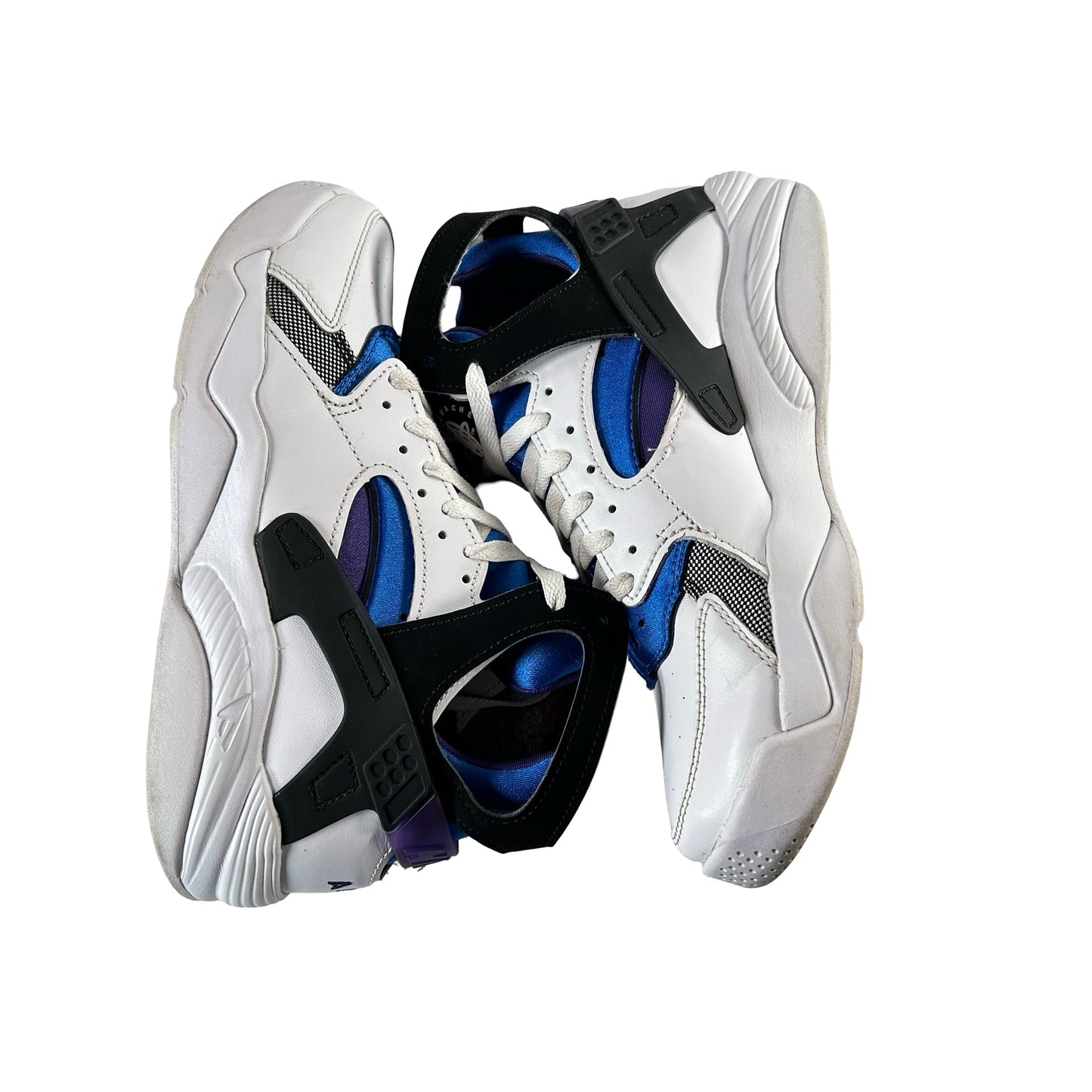 FDD183 101 Nike Air Flight Huarache OG White Varsity Purple (2023) [USED] - 7.5 M (Used) (Replace Box)