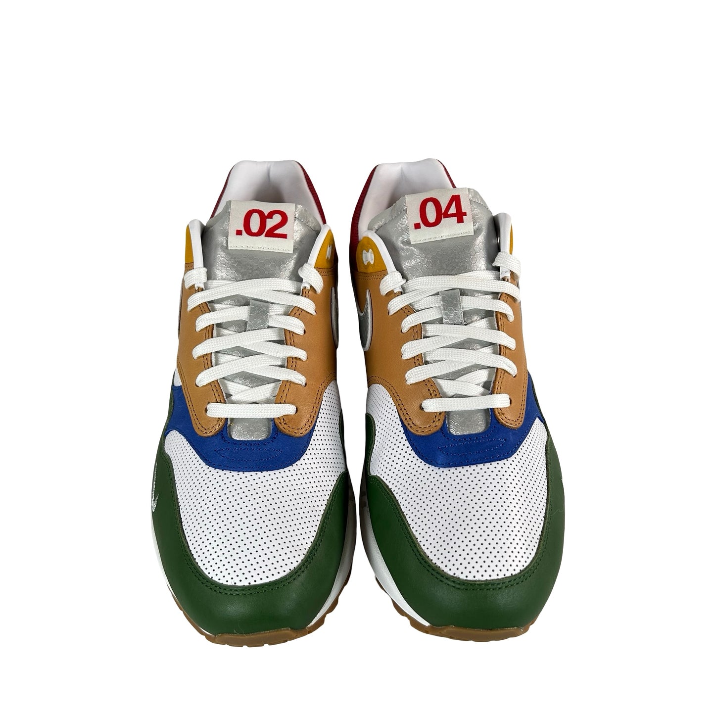 II6235 100 Nike Air Max 1 Premium Goods White Forest Green [USED] - 12 M (VNDS)