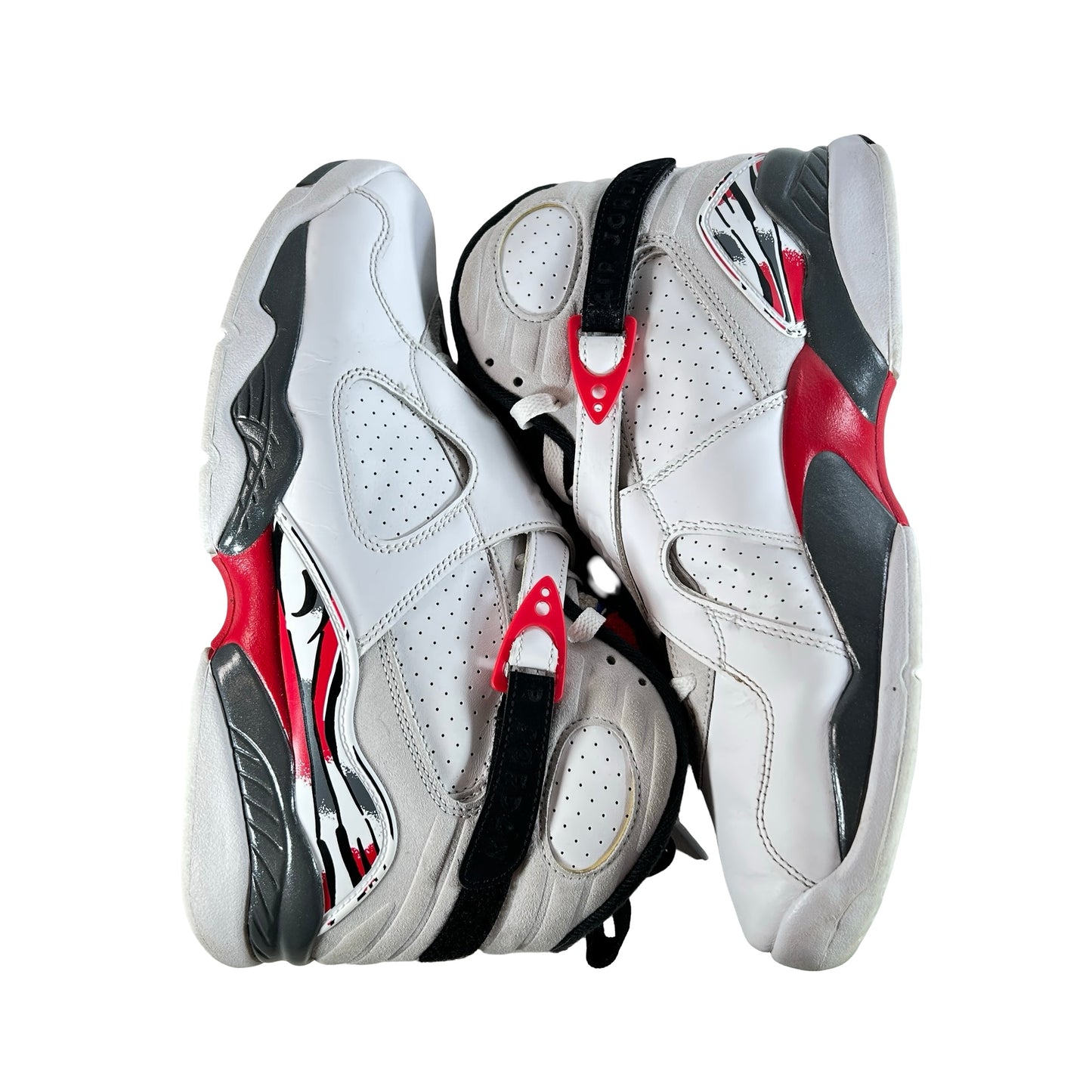305381 100 Jordan 8 Retro White True Red (2025) [USED] - 9.5 M (Used)
