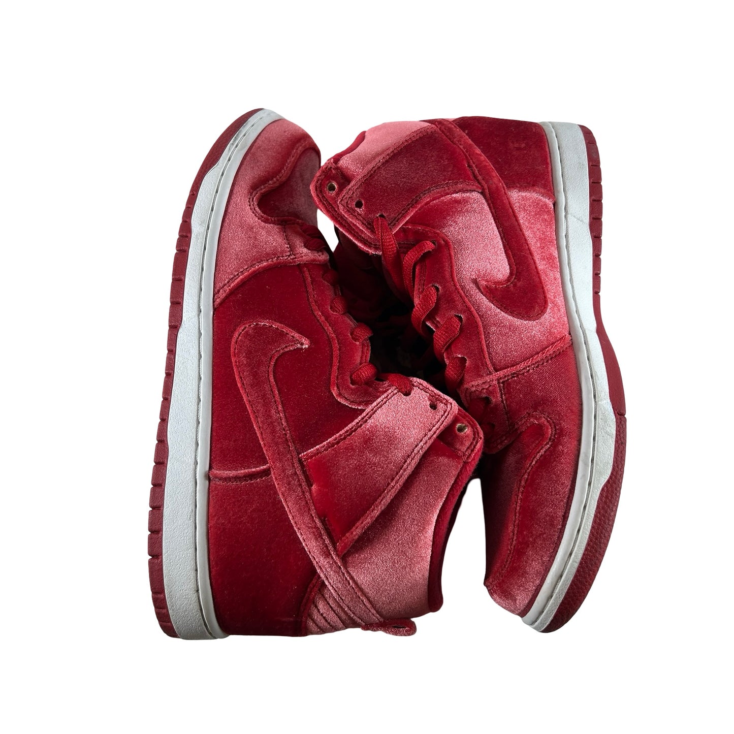 313171 661 Nike SB Dunk High Red Velvet [USED] - 9.5 M (Used) (Replace Box)