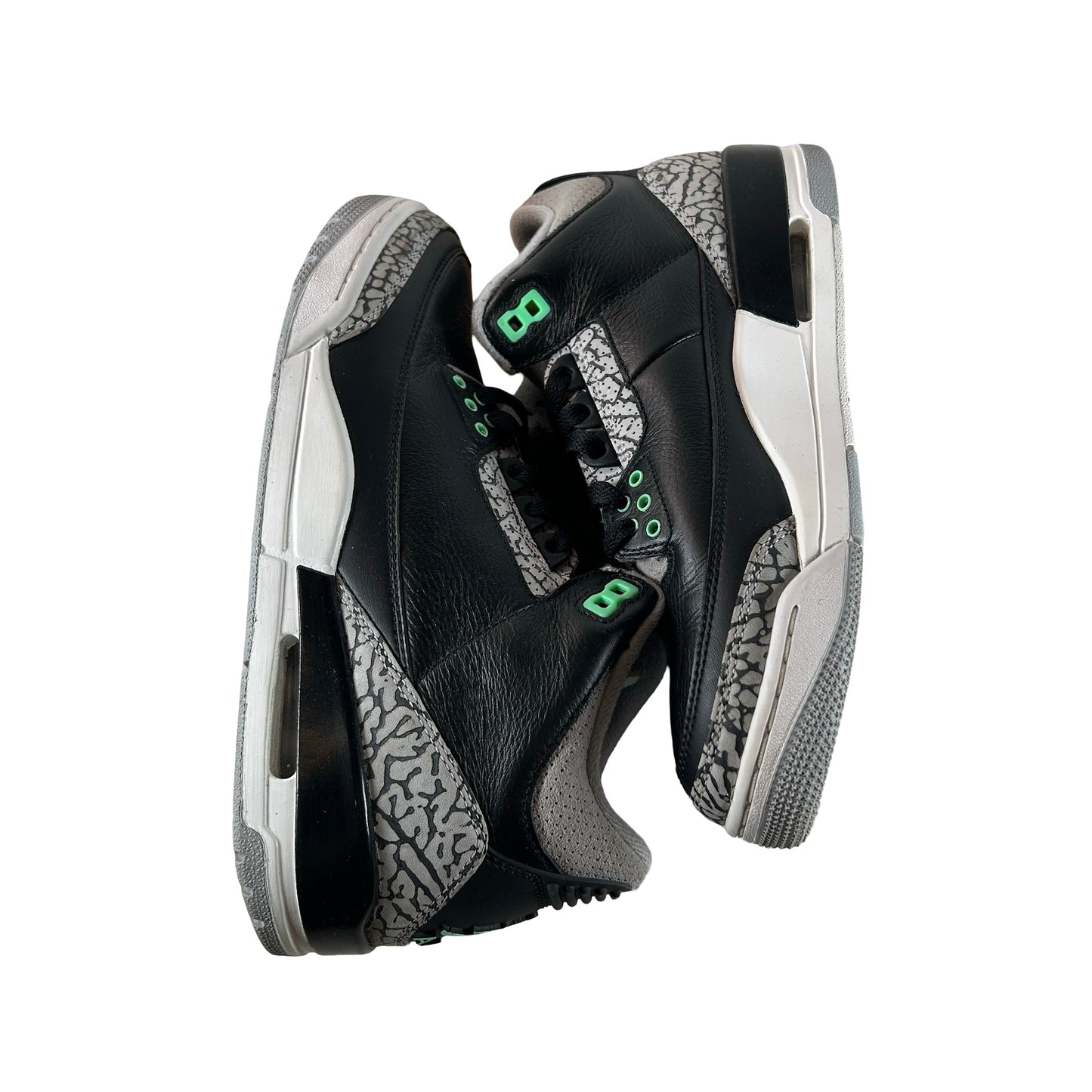 CT8532 031 Jordan 3 Retro Green Glow [USED] - 7.5 M (Used) (Replace Box)