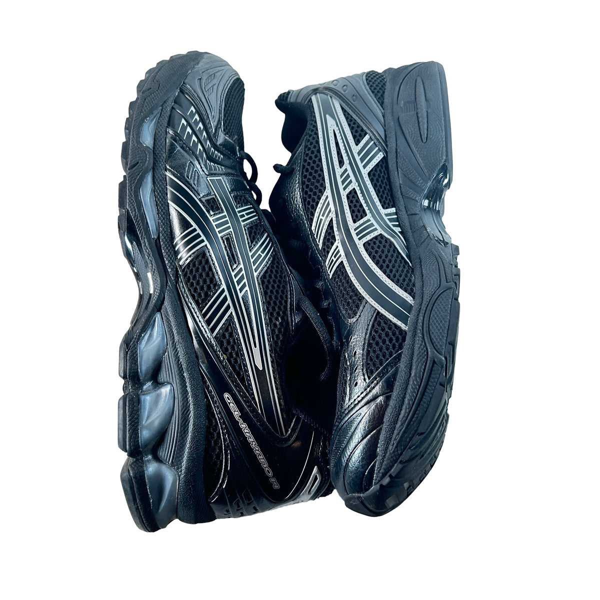 1201A019 006 ASICS Gel-Kayano 14 Black Pure Silver [USED] - 12 M (Used)