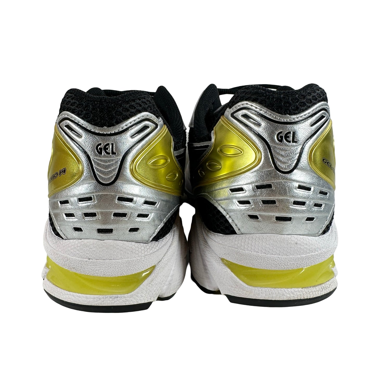 1203A537 001 ASICS Gel-Kayano 14 Black Lemon Spark [USED] - 13 M (Used)