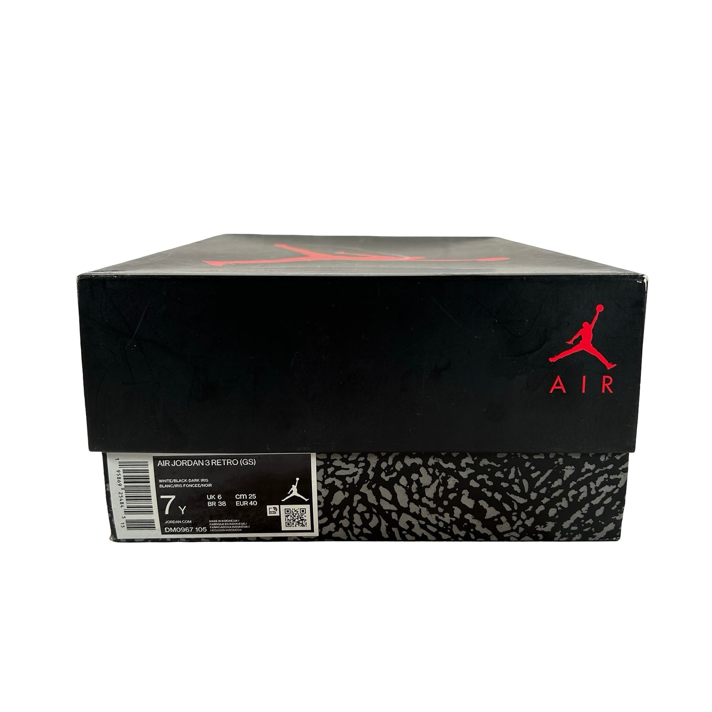 DM0967 105 Jordan 3 Retro Dark Iris (GS) [USED] - 7 Y (Used)