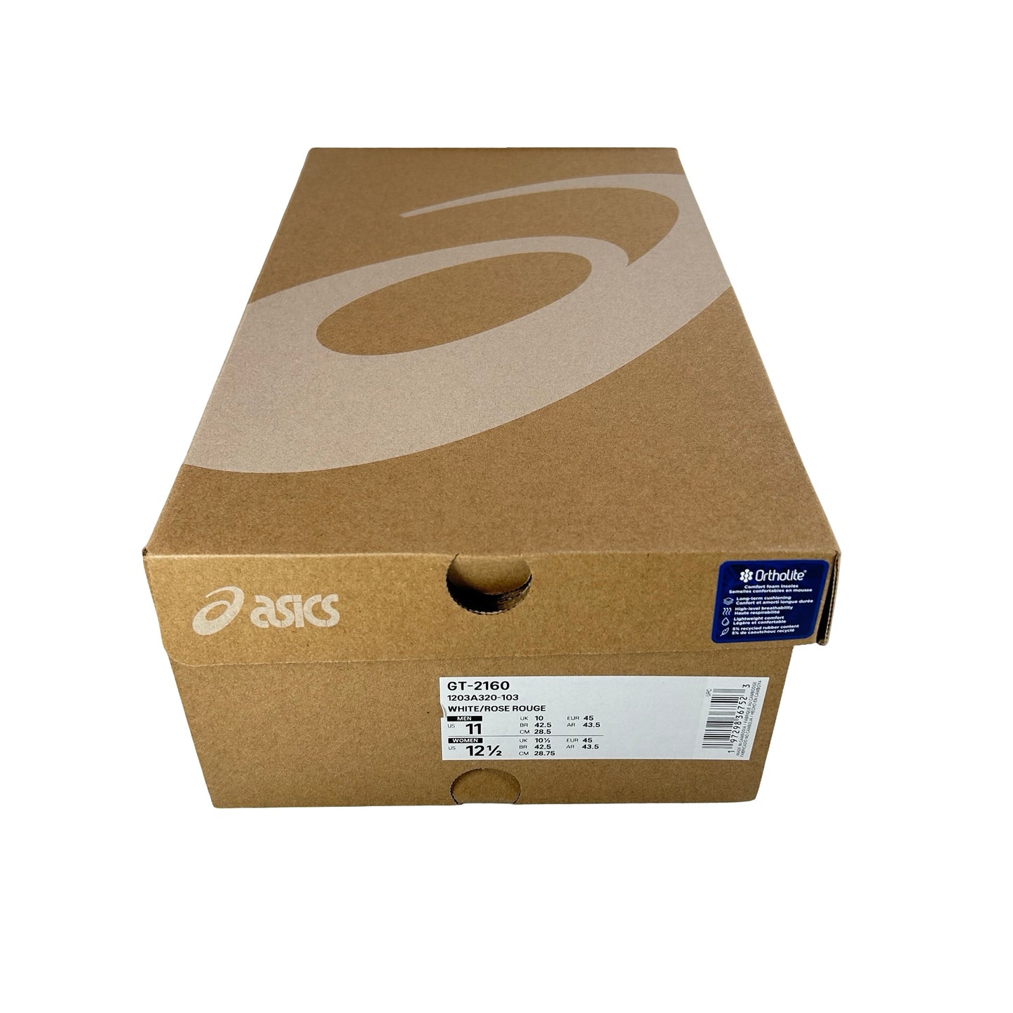 1203A320 103 ASICS GT-2160 White Rose Rouge [USED]  - 11 M (Used)