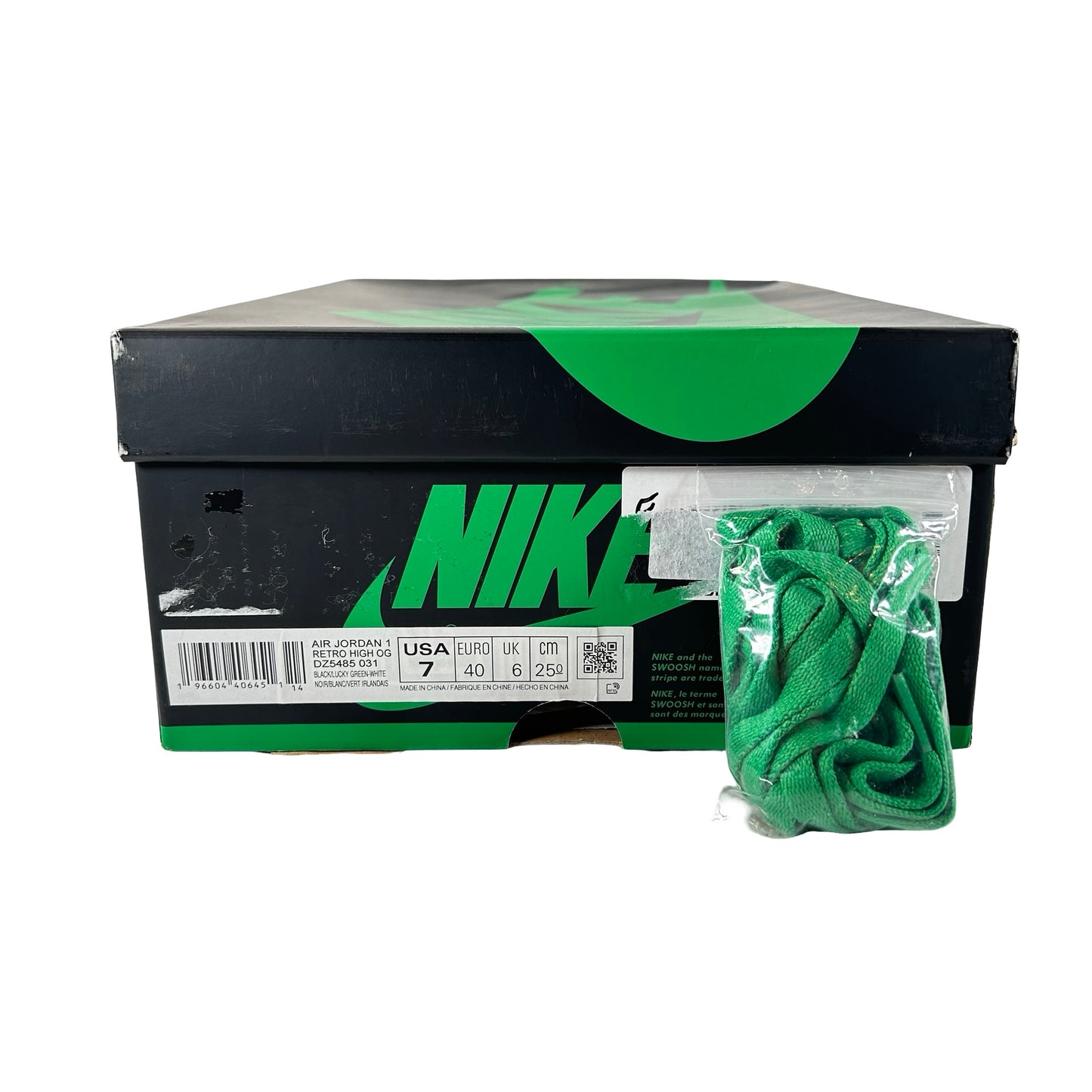 DZ5485 031 Jordan 1 Retro High OG Lucky Green [USED] - 7 M (Used)