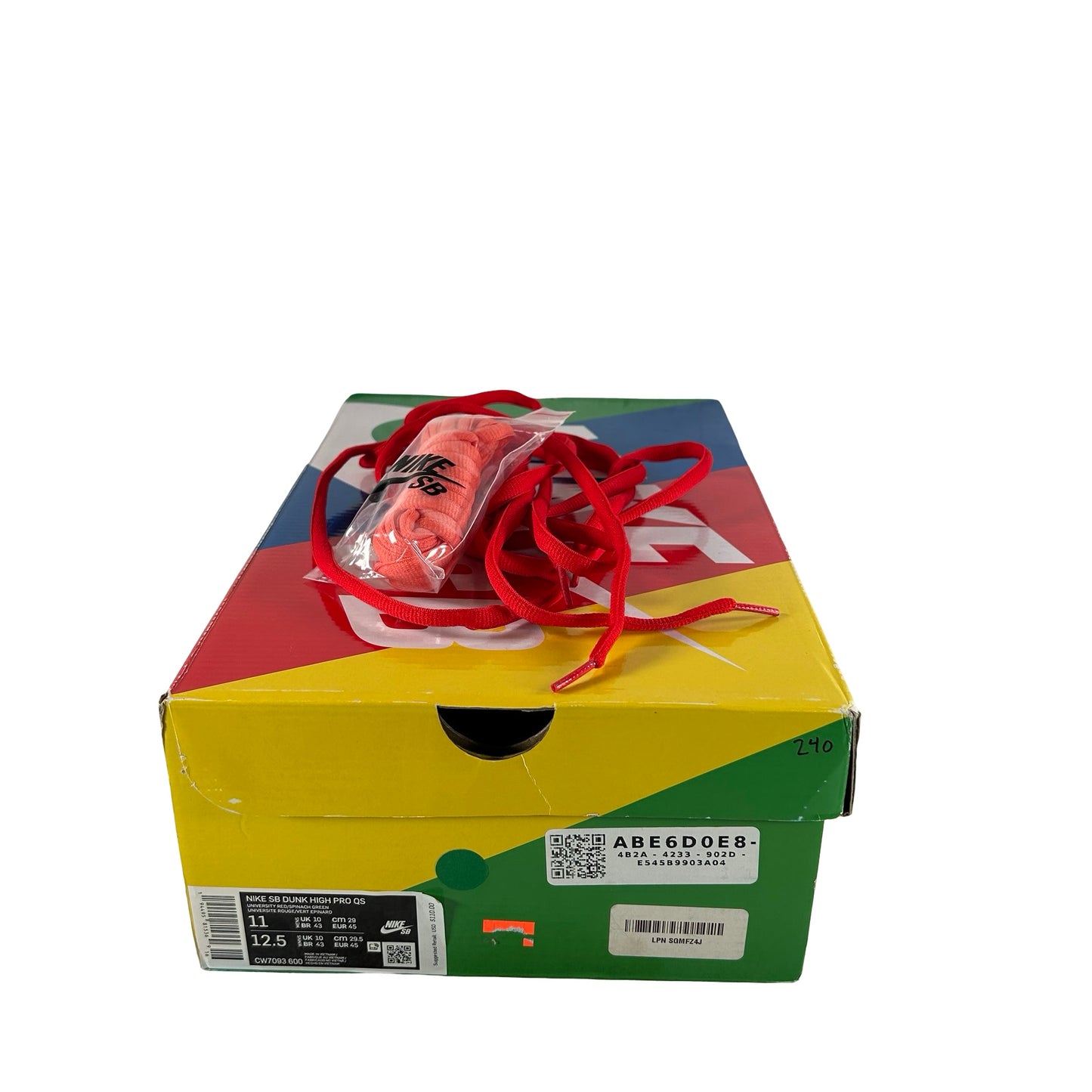 CW7093 600 Nike SB Dunk High Strawberry Cough [USED] - 11 M (Used)