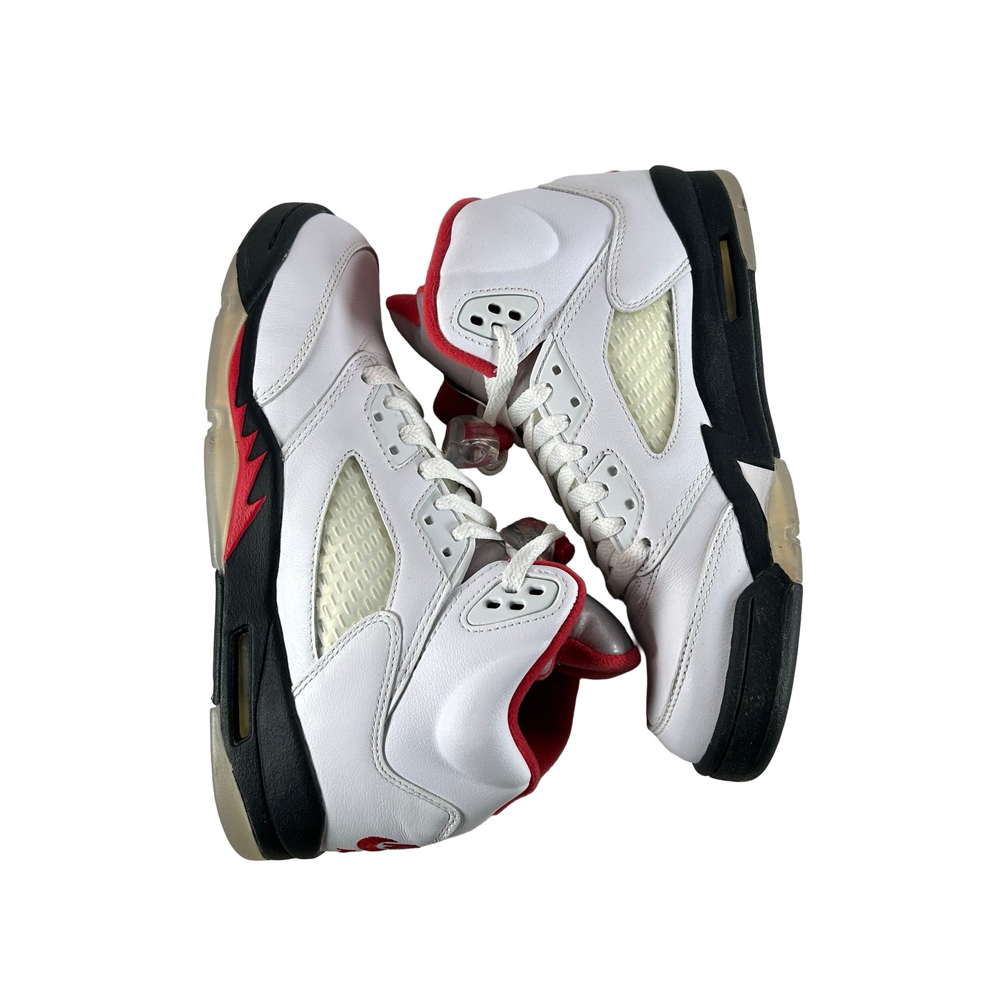 440888 102 Jordan 5 Retro Fire Red Silver Tongue (2020) (GS) [CONDITIONAL] - 6 Y (Yellowing) (Replace Box)