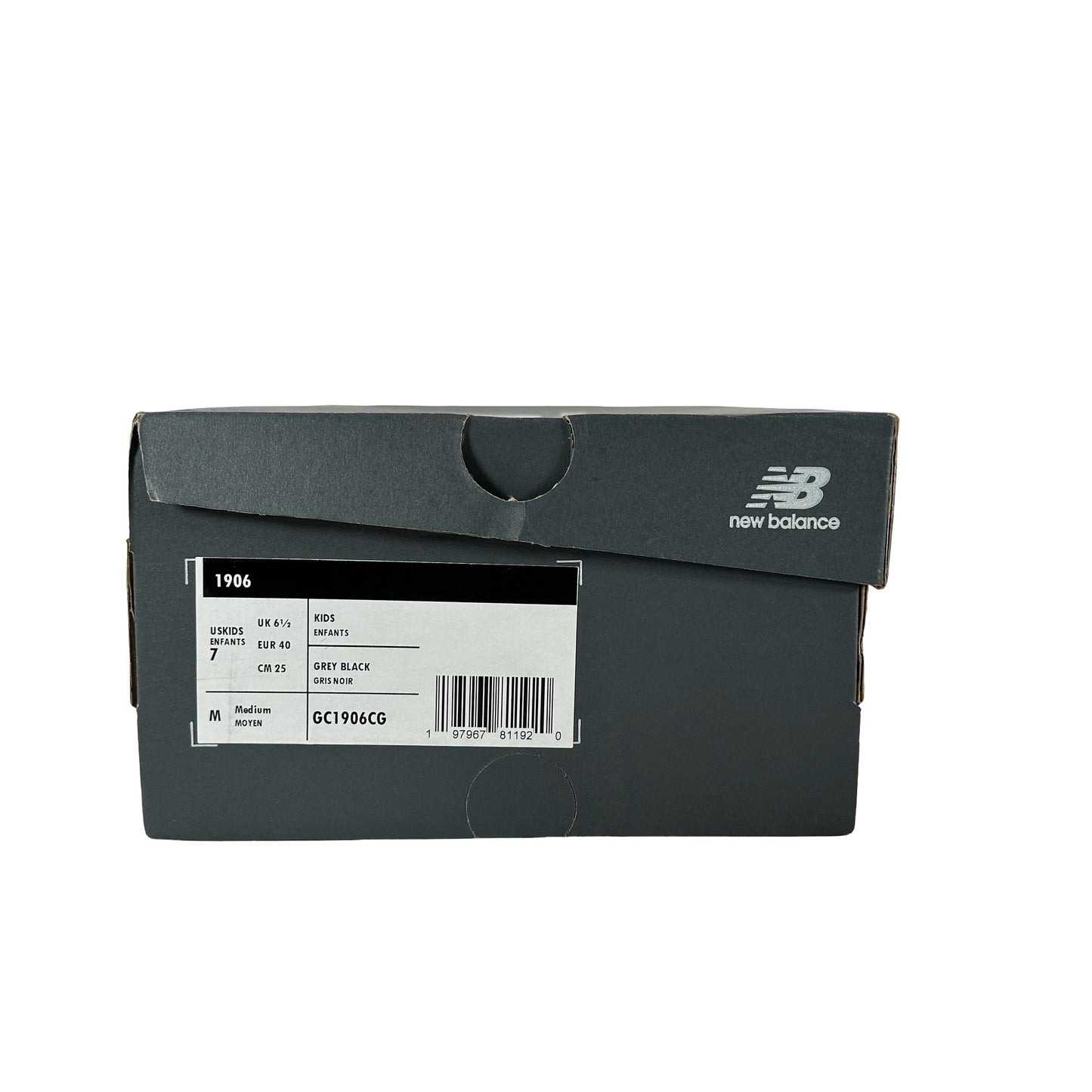 GC1906CG New Balance 1906R Silver Metalic Black (GS) [USED] - 7 Y (Used)