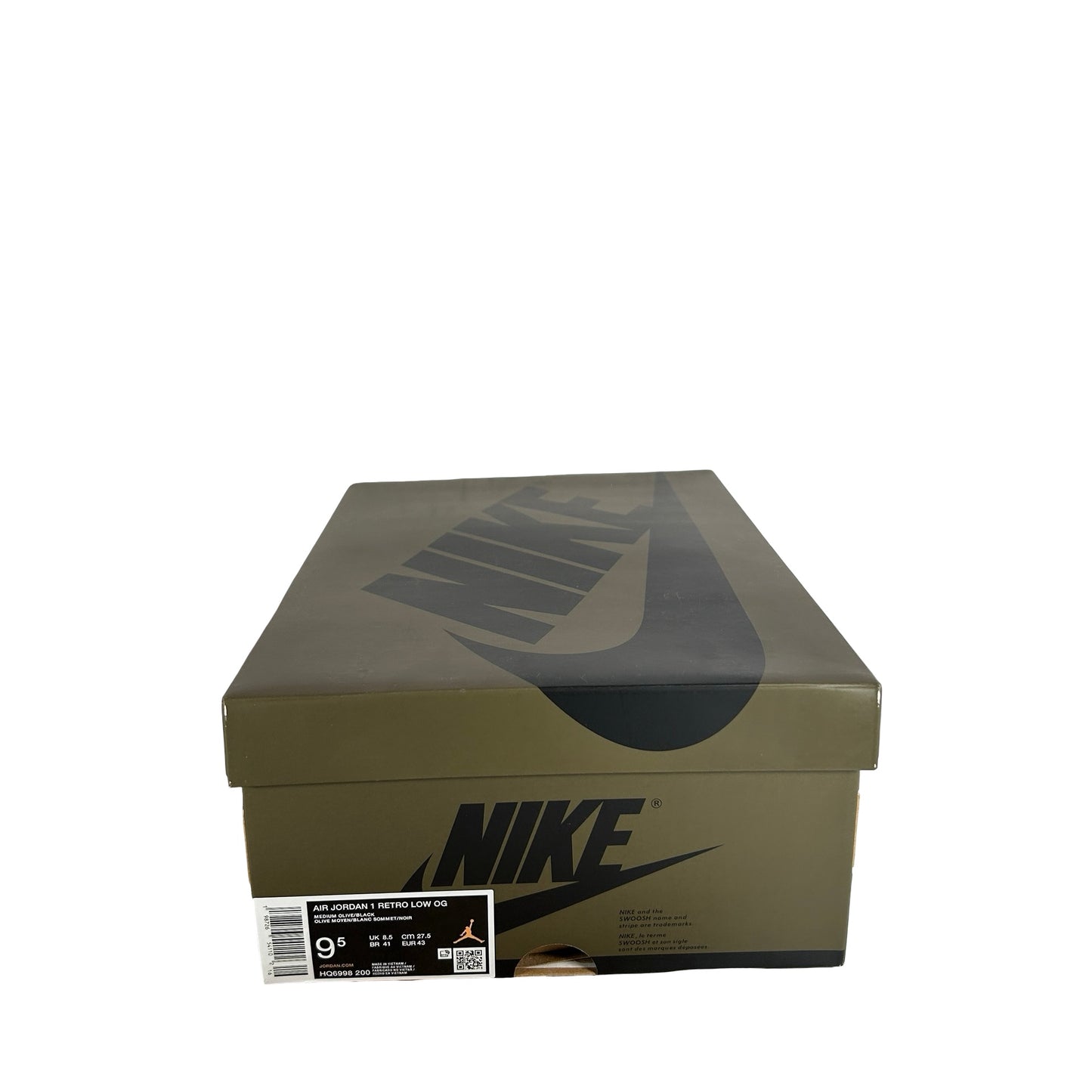 HQ6998 200 Jordan 1 Retro Low Medium Olive [USED] - 9.5 M (Used)