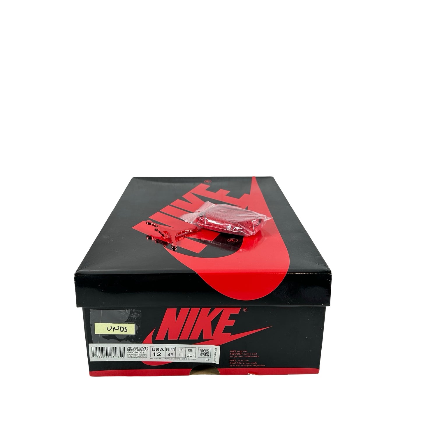 555088 063 Jordan 1 Retro High OG Patent Bred [USED] - 12 M (VNDS)