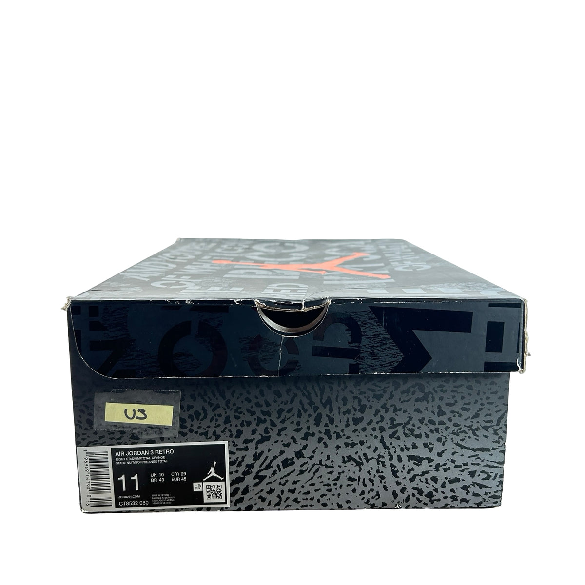 CT8532 080 Jordan 3 Retro Fear Pack (2023) [USED] - 11 M (Used9)