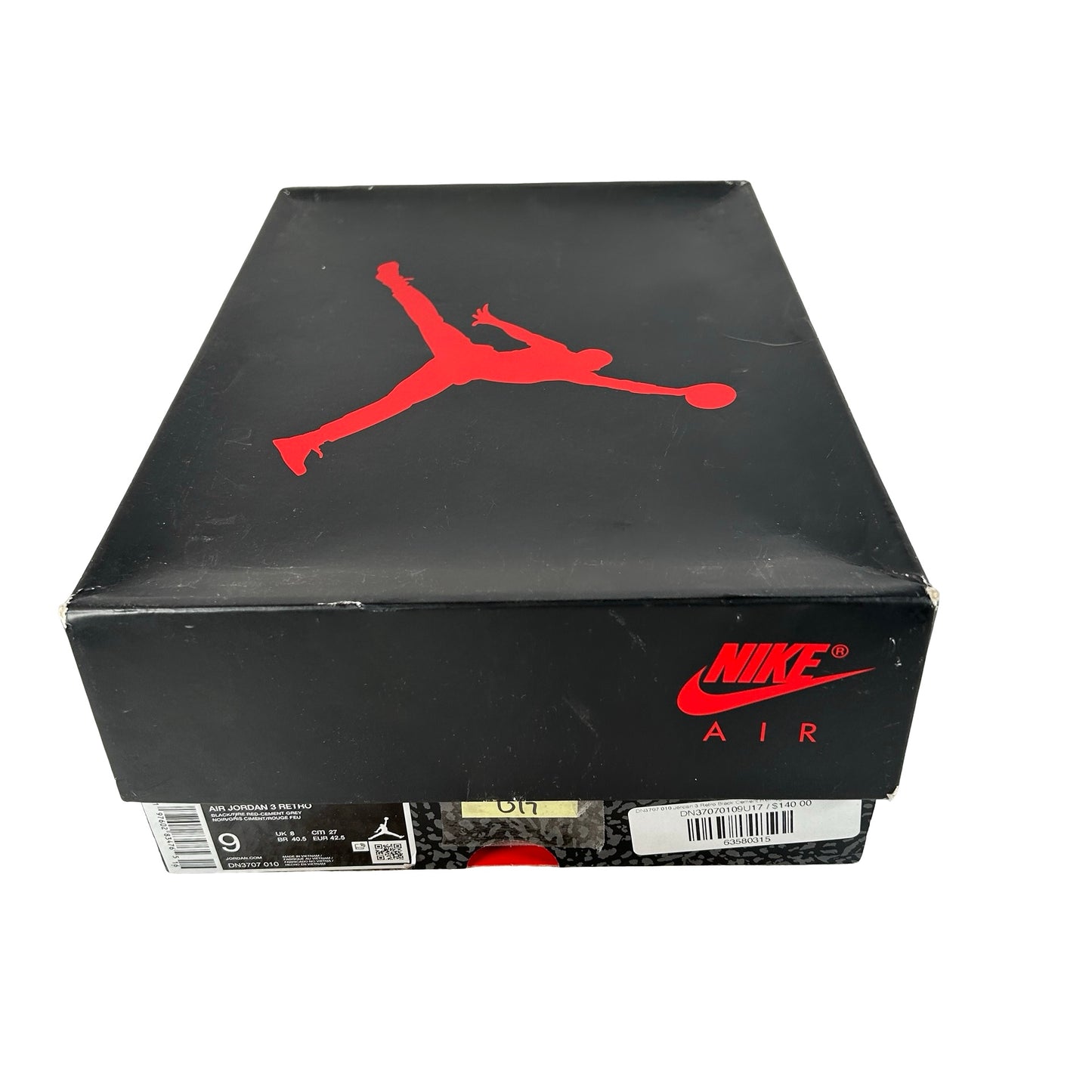 DN3707 010 Jordan 3 Retro Black Cement Reimagined (2024) [USED] - 9 M (Used17)