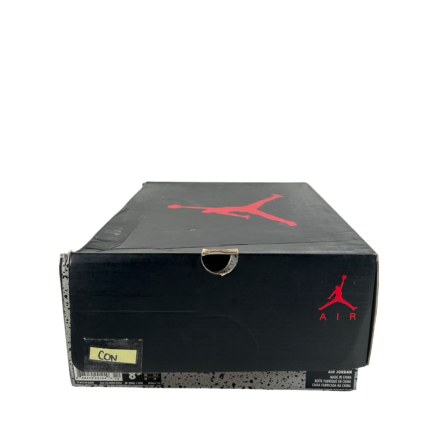 384664 116 Jordan 6 Maroon [CONDITIONAL] - 8.5 M (Yellowing) (Damaged Box)