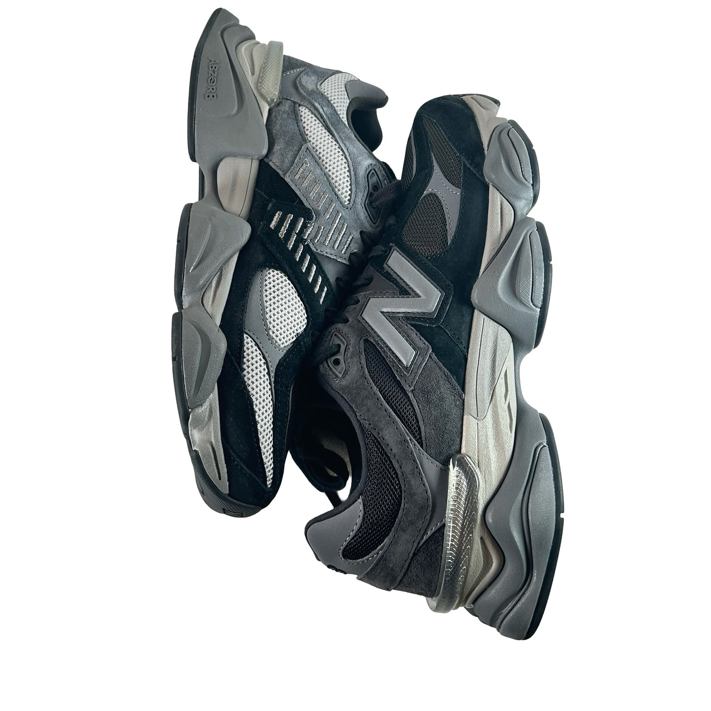 U9060BLK New Balance 9060 Black Castlerock Grey [USED] - 11 M (Used)