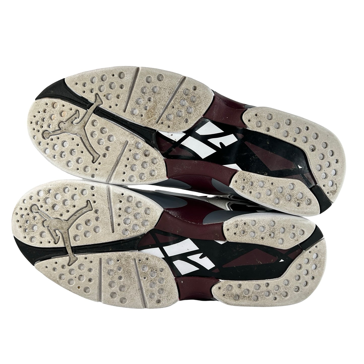 CI1236 104 Wmns Air Jordan 8 Retro White Burgundy [USED] - 10.5 W (Used)