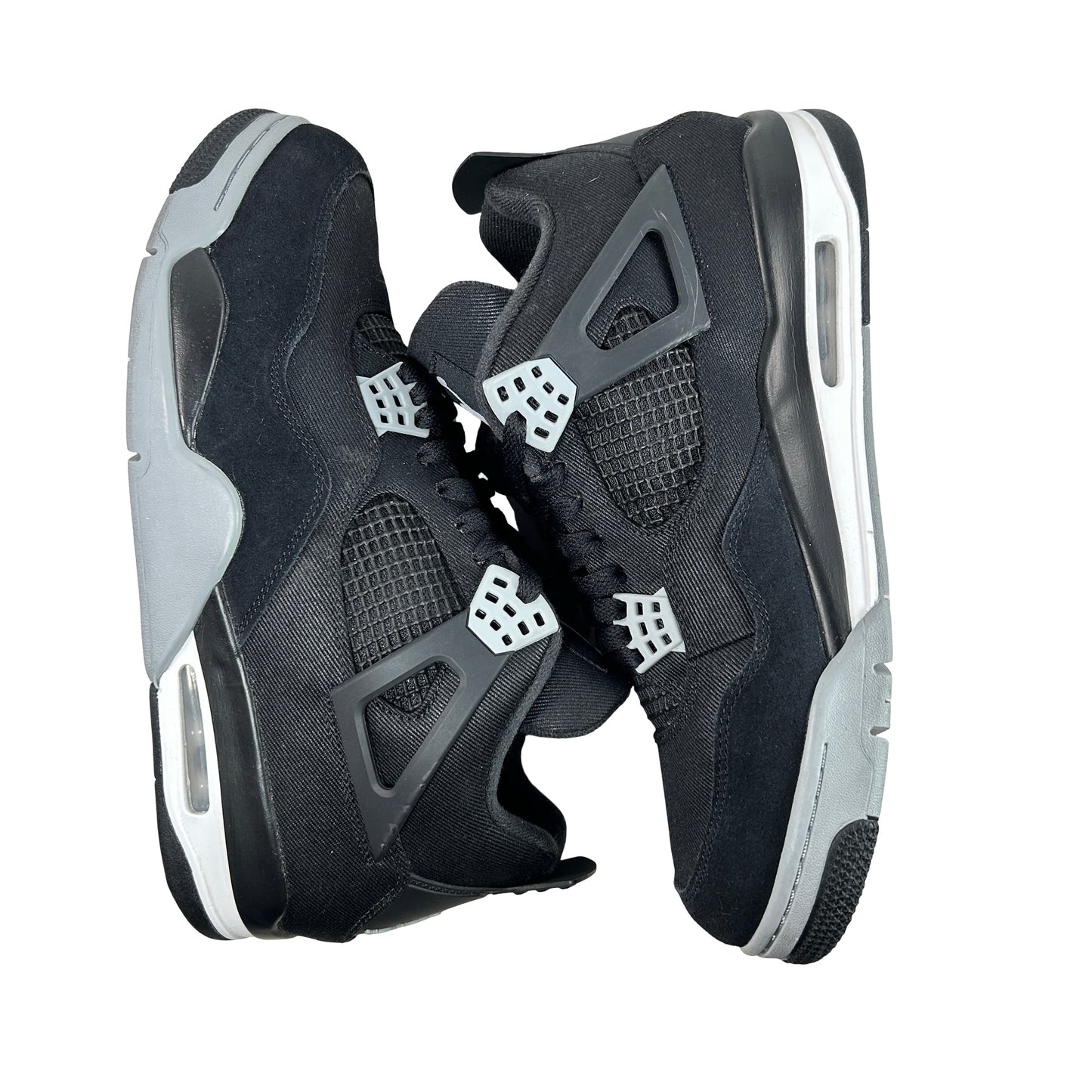 DH7138 006 Jordan 4 Retro SE Black Canvas [USED] - 12 M (Used2) (No Box)