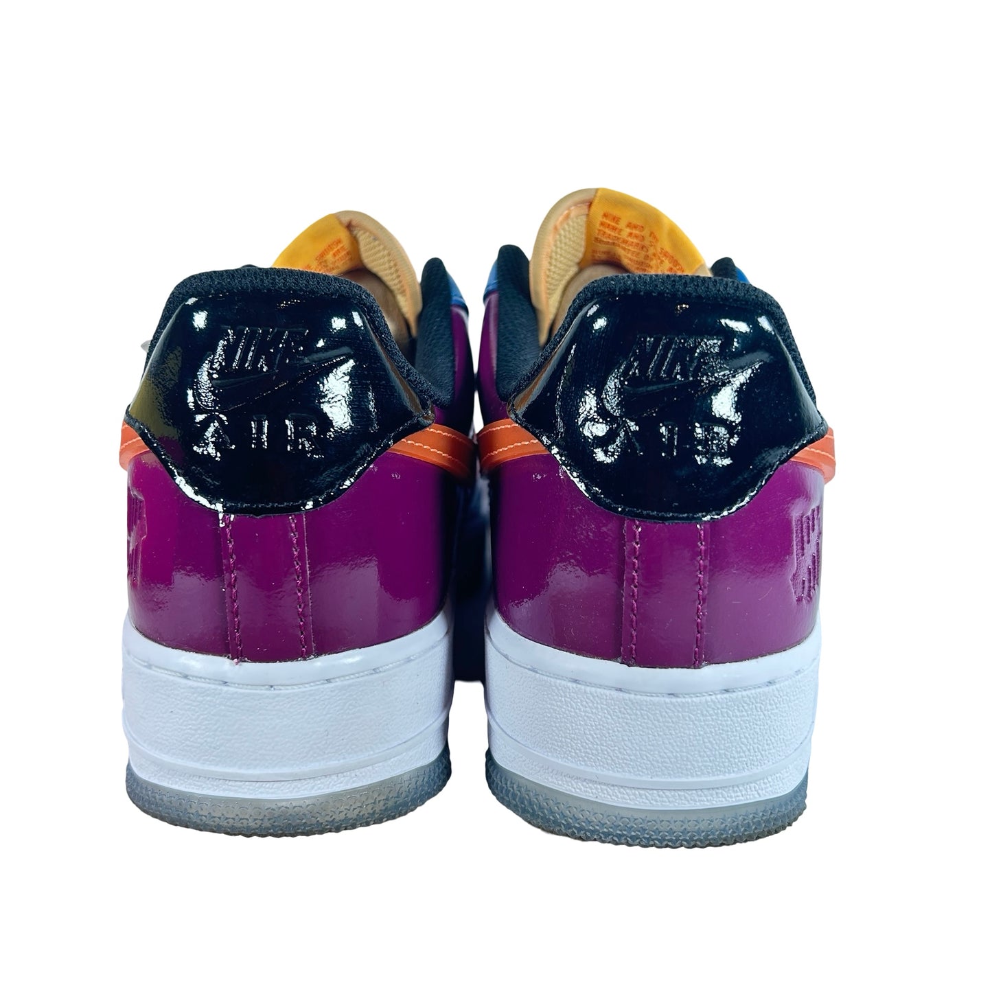 DV5255 400 Nike Air Force 1 Low SP Undefeated Multi-Patent Total Orange [USED] - 9 M (Used) (No Sleeve)
