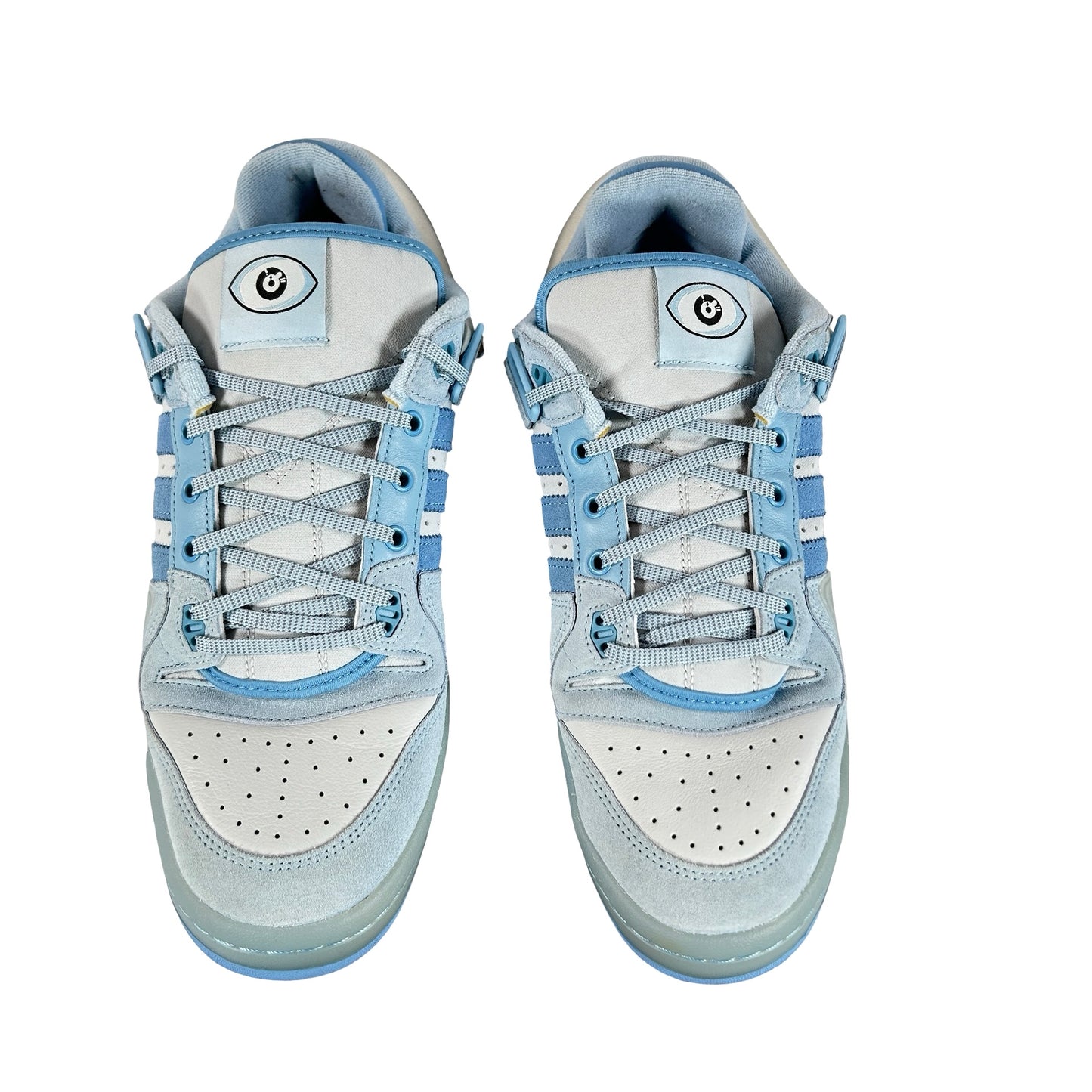 GY9693 adidas Forum Buckle Low Bad Bunny Blue Tint [USED] - 12 M (Used) (No Box)