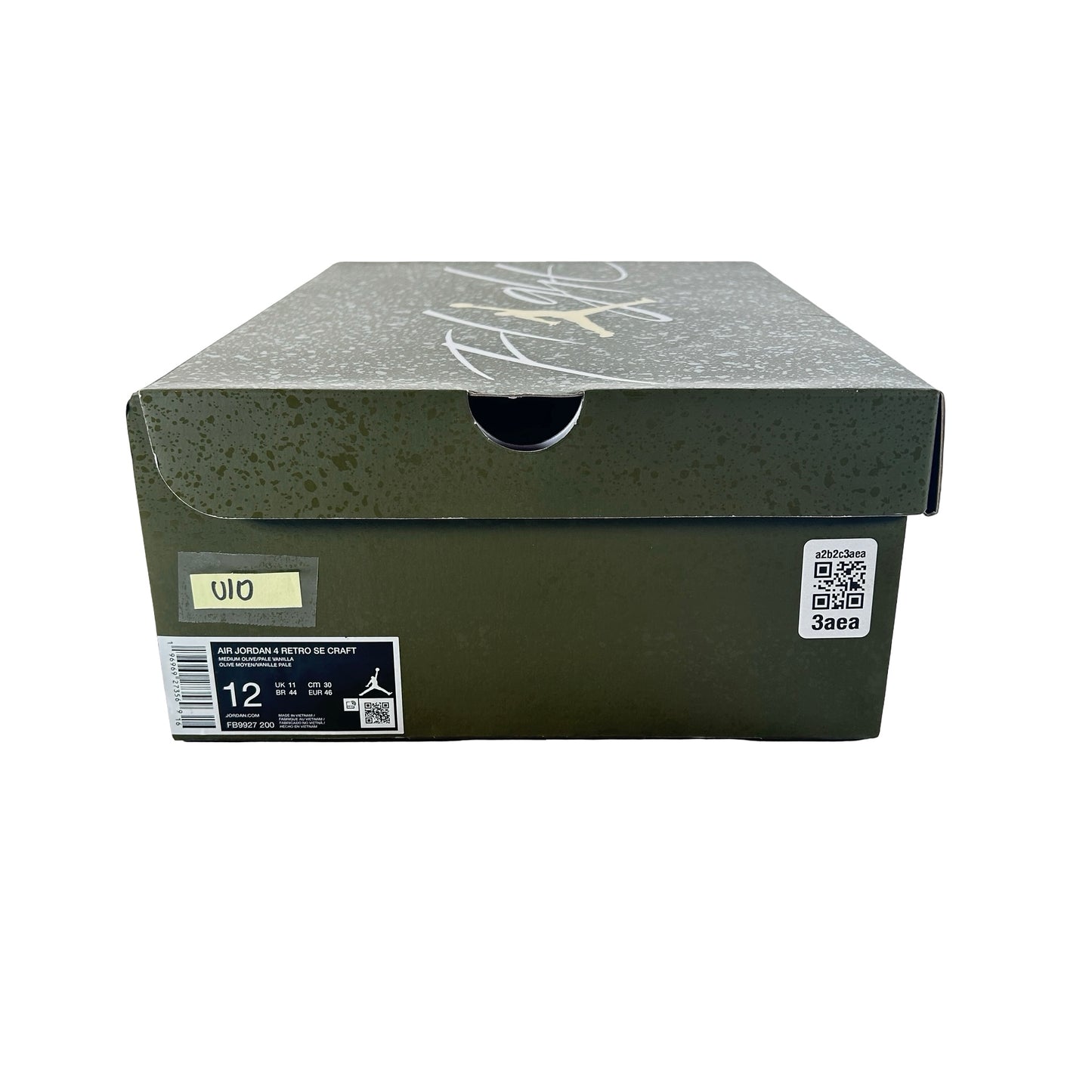 FB9927 200 Air Jordan 4 Craft Medium Olive [USED] - 12 M (Used10)