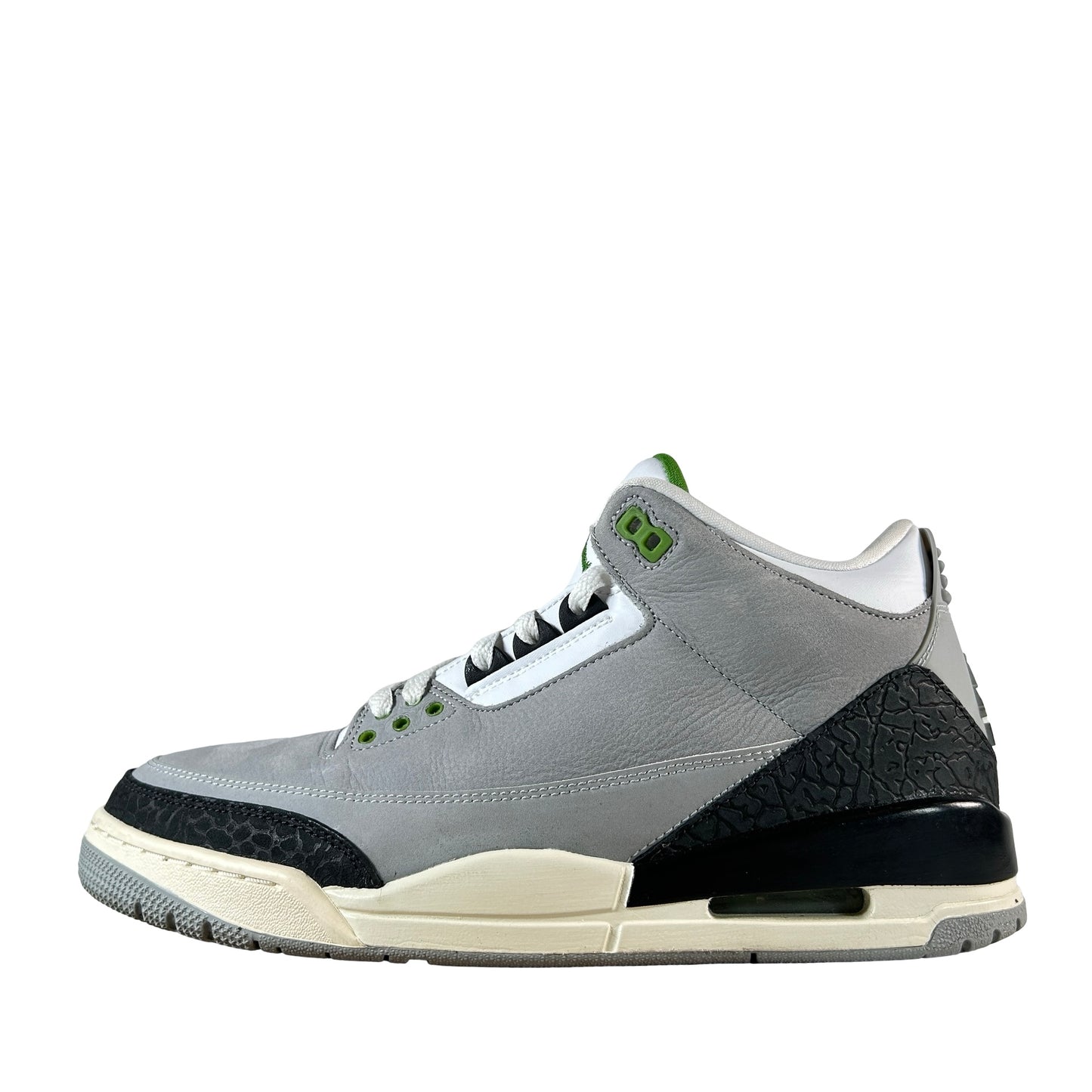 136064 006 Jordan 3 Retro Chlorophyll [USED] - 10.5 M (Used)