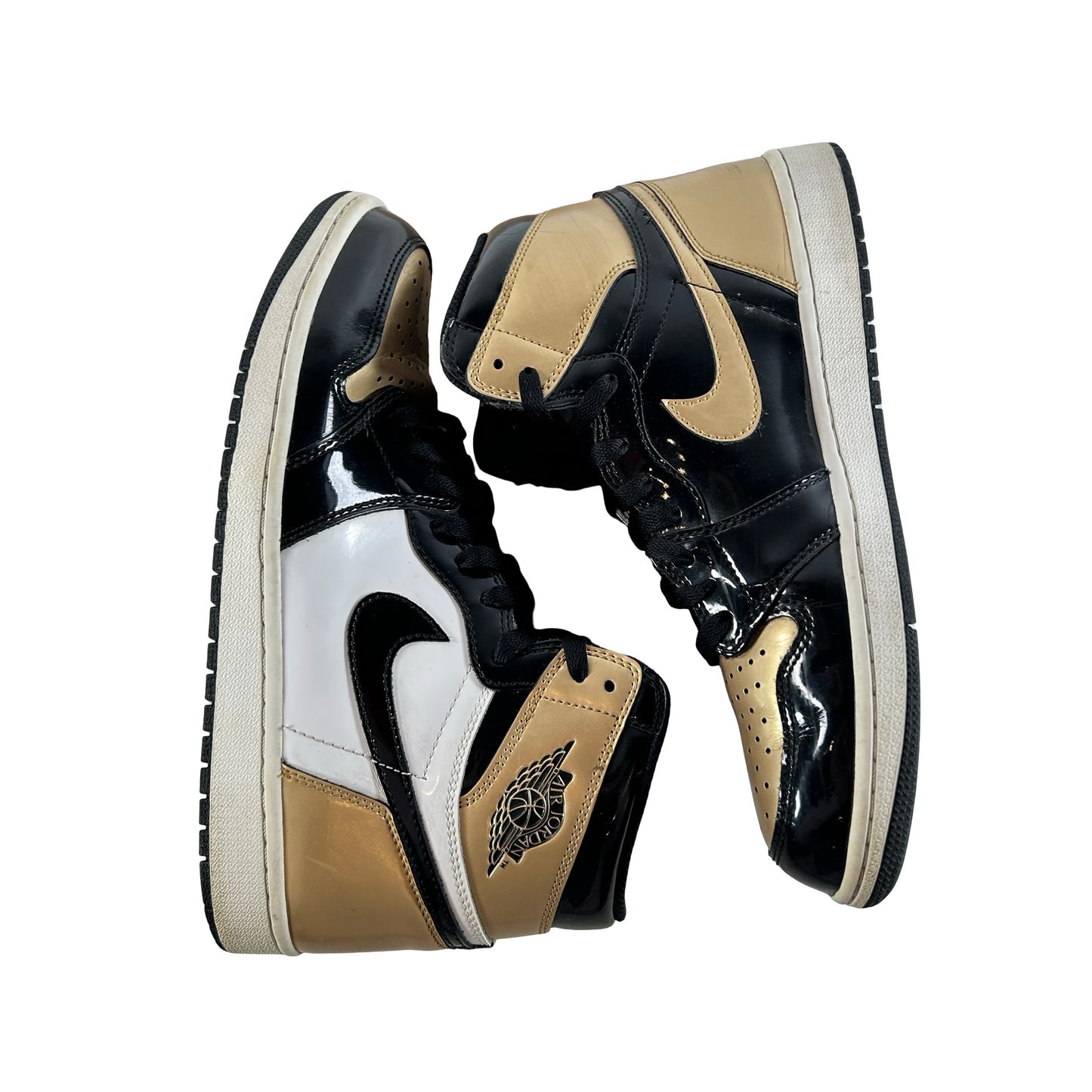 861428 007 Jordan 1 Retro High NRG Patent Gold Toe [USED] - 10 M (Used2) (No Box2)