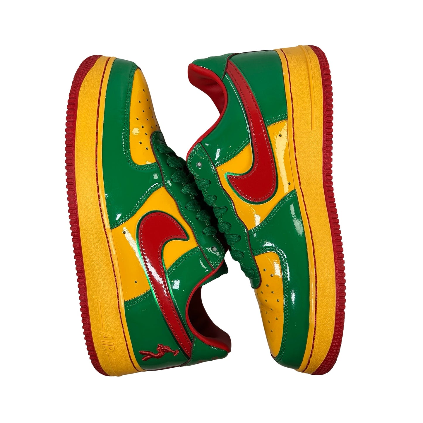 IH4383 300 Nike Air Force 1 Low Lil Yachty Concrete Boys Lucky Green [USED] - 9 M (Used)