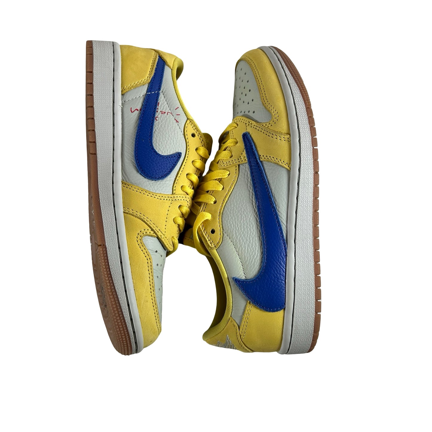 DZ4137 700 Jordan 1 Retro Low OG SP Travis Scott Canary (Women's) [USED] - 7 W (Used3)