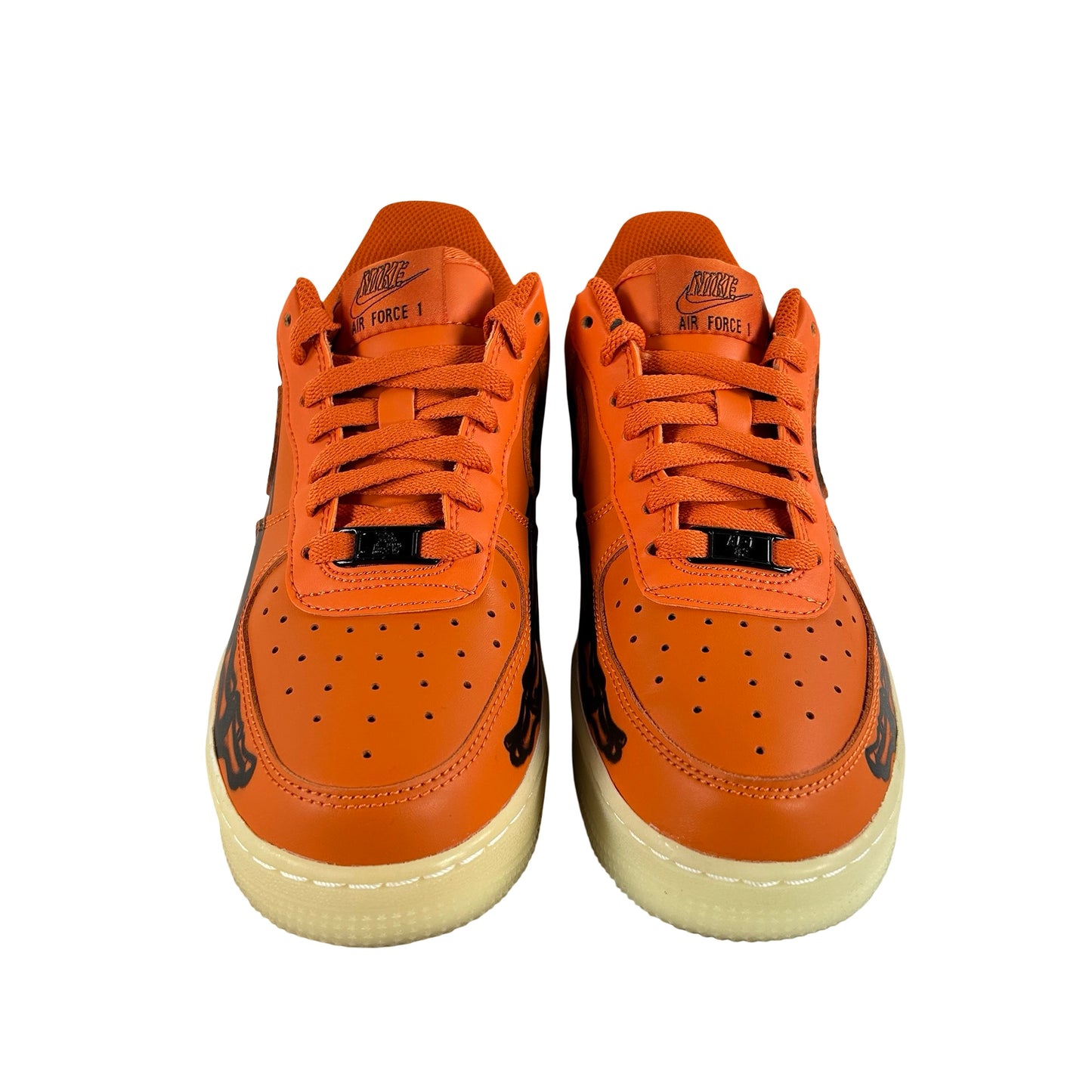 CU8067 800 Nike Air Force 1 Low Orange Skeleton Halloween [USED] - 6.5 M (Used)