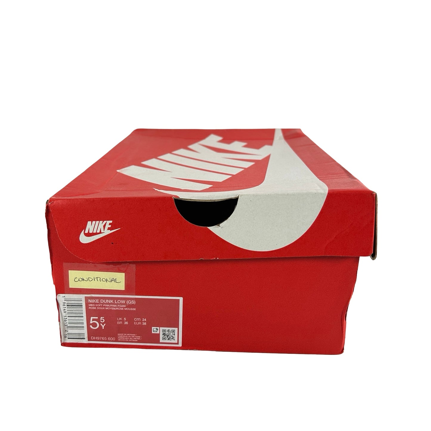 DH9765 600 Nike Dunk Low Triple Pink [CONDITIONAL] - 5.5 Y (Marks On Left Midsole) (Damaged Box)