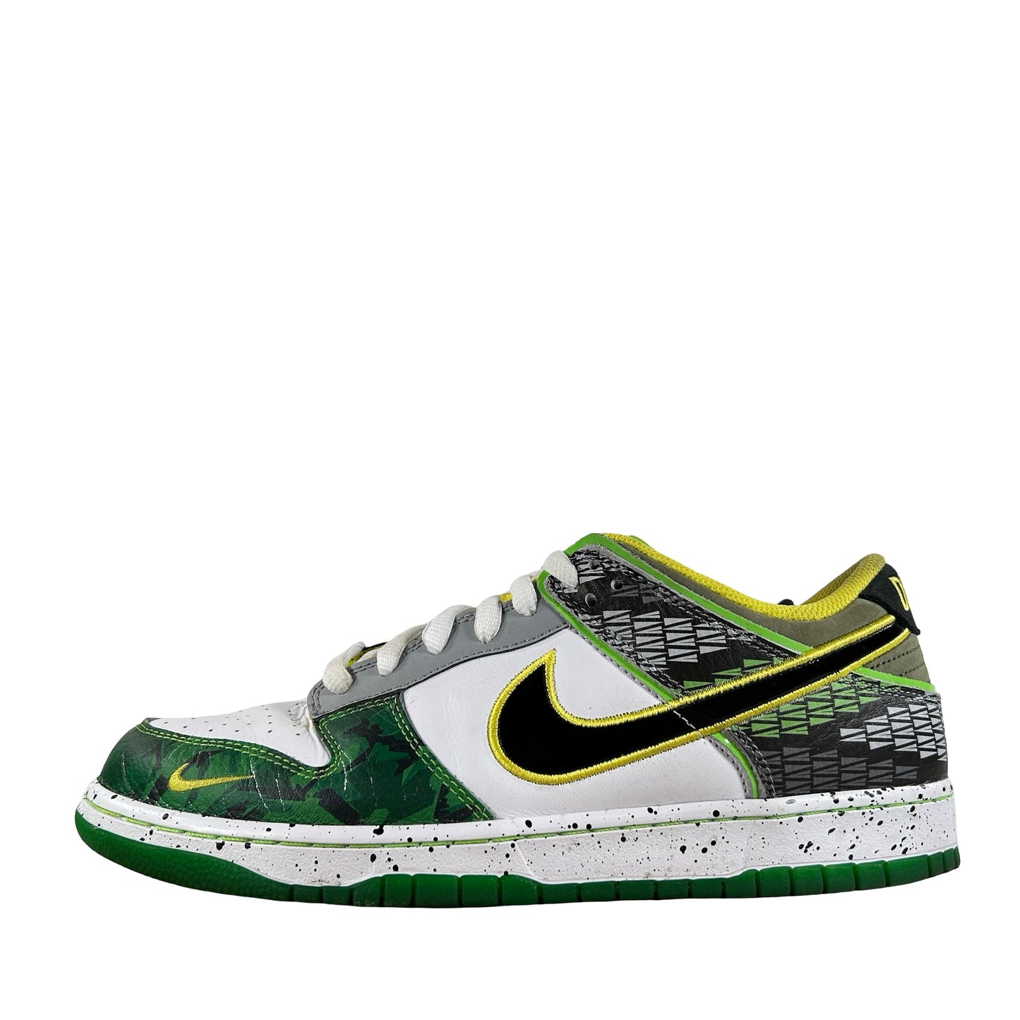HV1454 100  Nike Dunk Low What the Duck Away University of Oregon PE [USED] - 10 M (Used2)