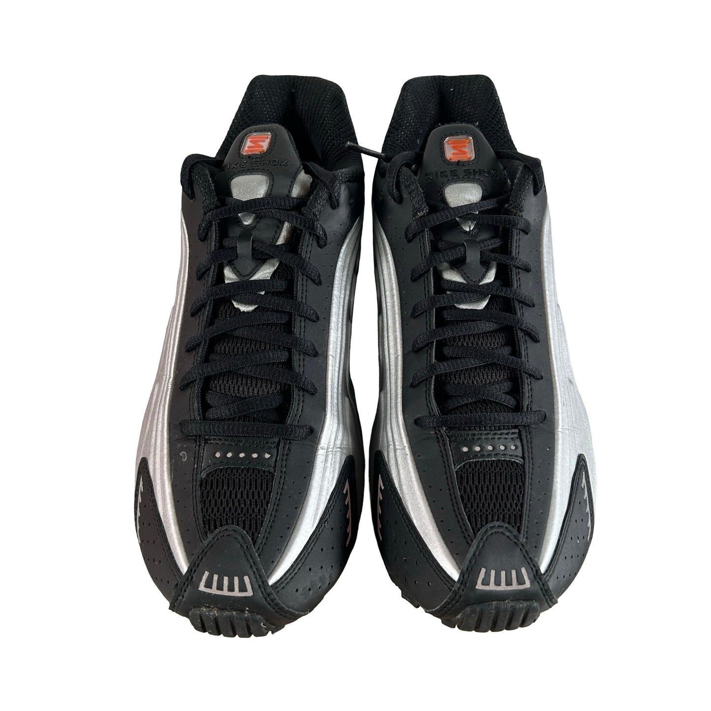 BV1111 008 Nike Shox R4 Black Metallic Silver (2018/2024) [USED] - 9.5 M (Used)