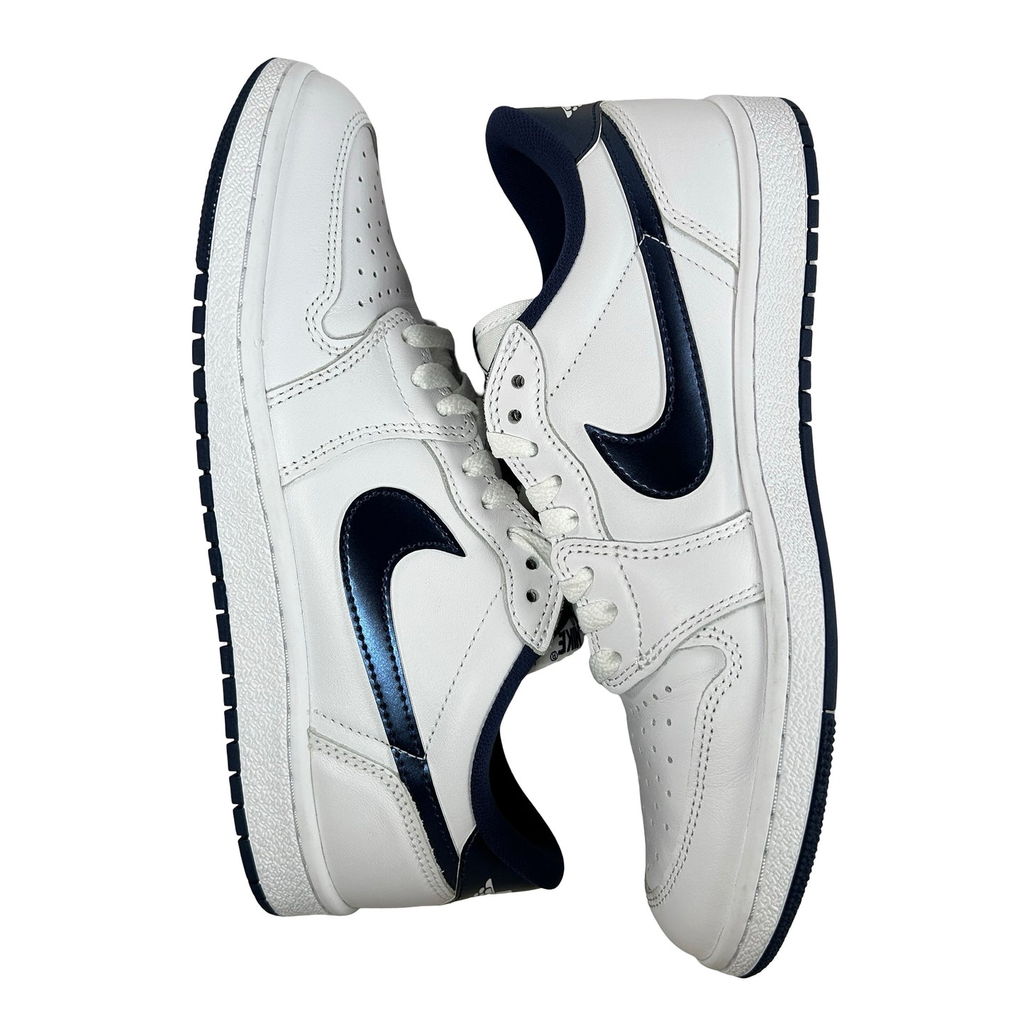 FB9933 141 Air Jordan 1 Retro Low 85 'Metallic Blue' [USED] - 9 M (Used) (No Box)