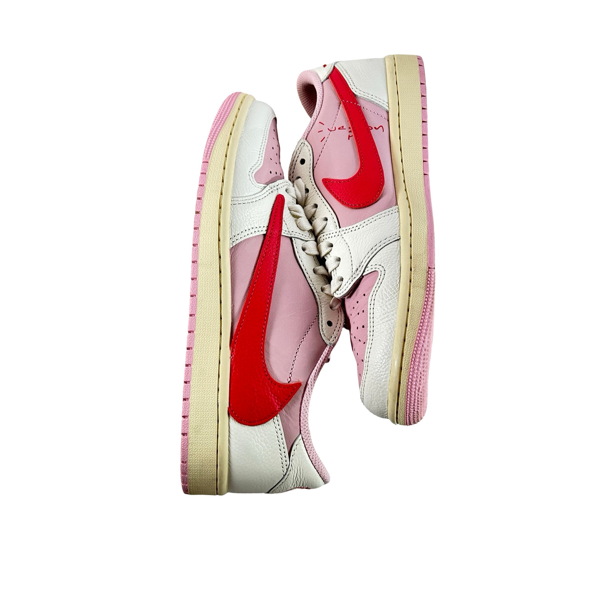 IQ7604 101 Jordan 1 Retro Low OG SP Travis Scott Sail Tropical Pink [USED] - 8 M (Used3)