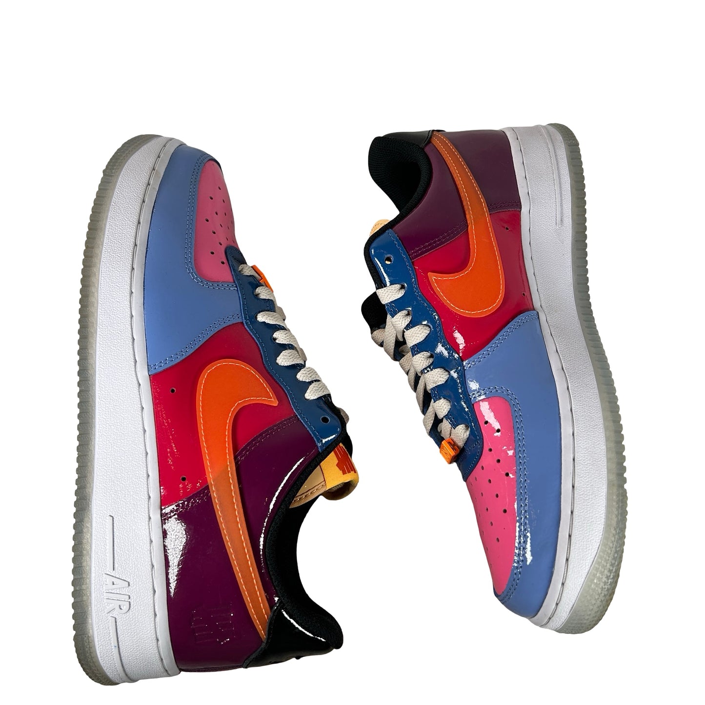 DV5255 400 Nike Air Force 1 Low SP Undefeated Multi-Patent Total Orange [USED] - 9 M (Used2) (No Lid)