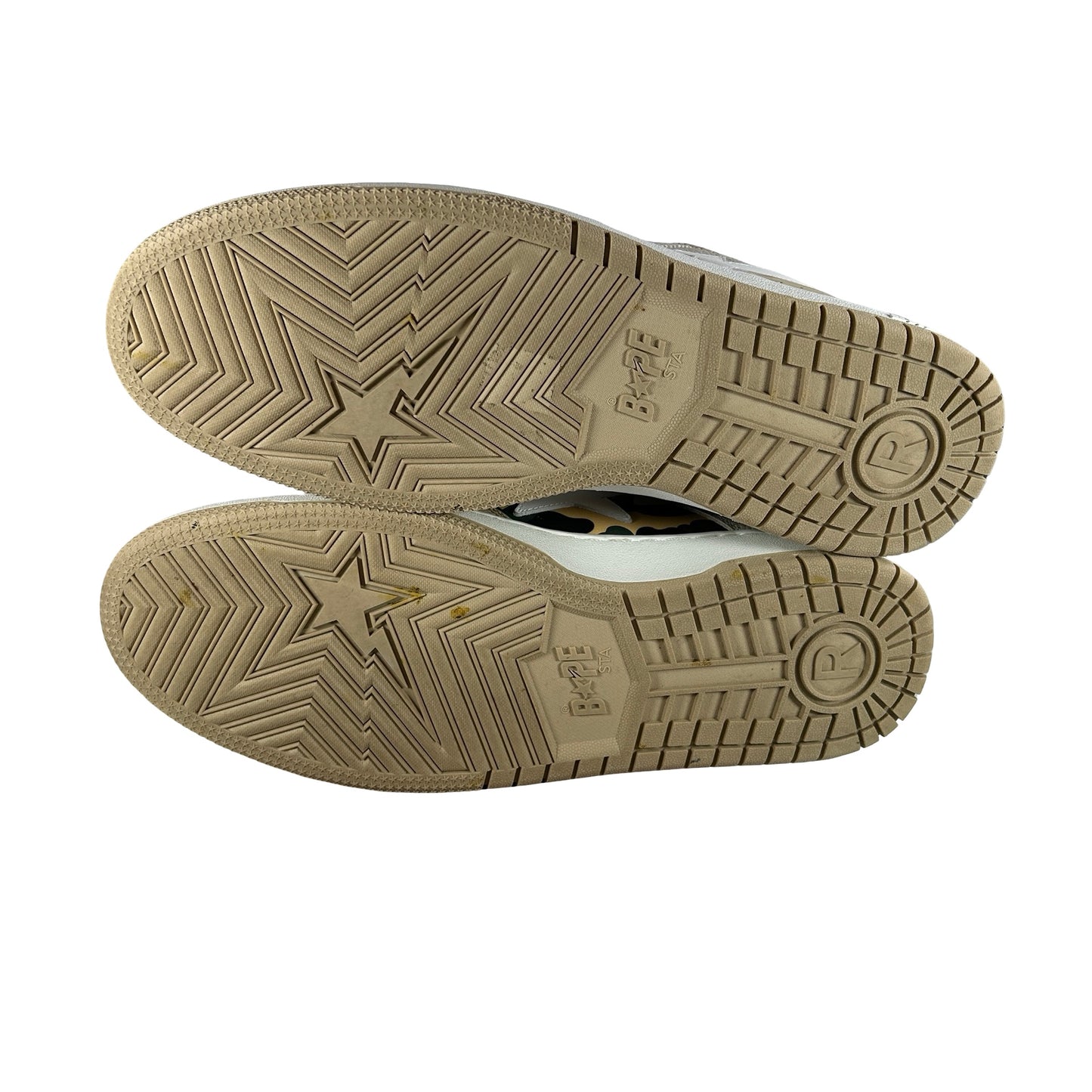 1J30191026 A Bathing Ape Sk8 Sta Olive Drab Green Camo [USED] - 12 M (Used)