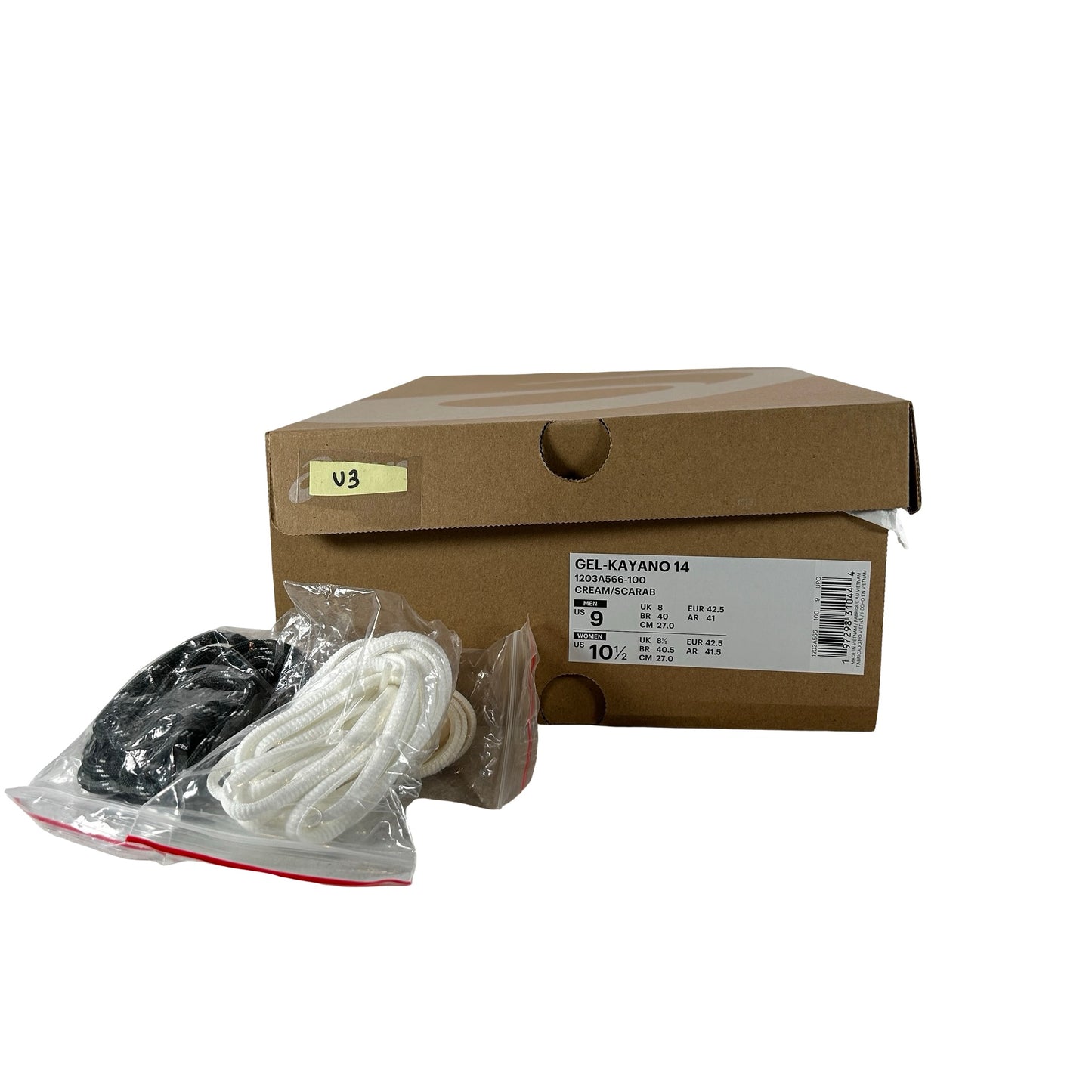 1203A566 100 ASICS Gel-Kayano 14 Kith Cream Scarab [USED] - 9 M (Used3)