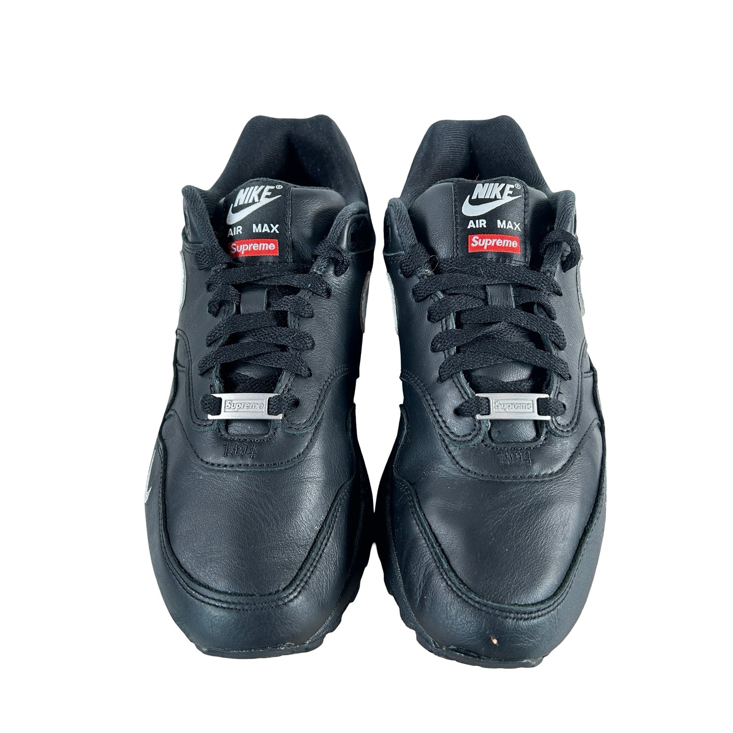 HF8813 001 Nike Air Max 1 '87 SP Supreme Black White [USED] - 8 M (Used)
