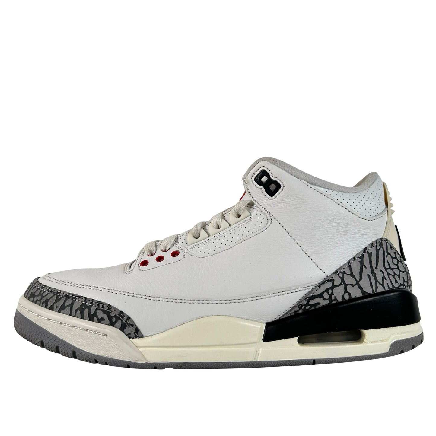 DN3707 100 Jordan 3 Retro White Cement Reimagined [USED] - 8 M (Used16)