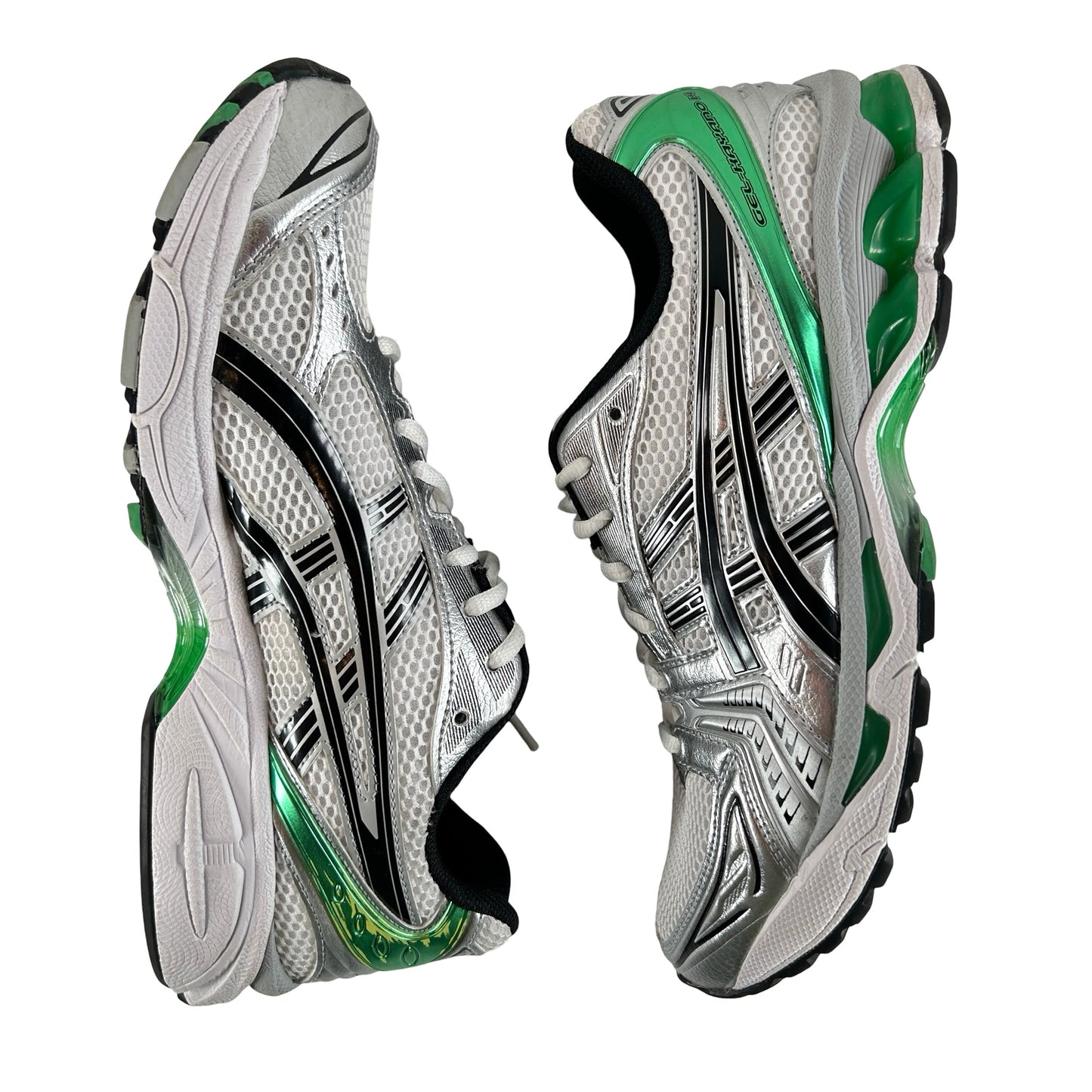 1201A019 110 ASICS Gel-Kayano 14 White Malachite Green [USED] - 9.5 M (Used) (No Box)