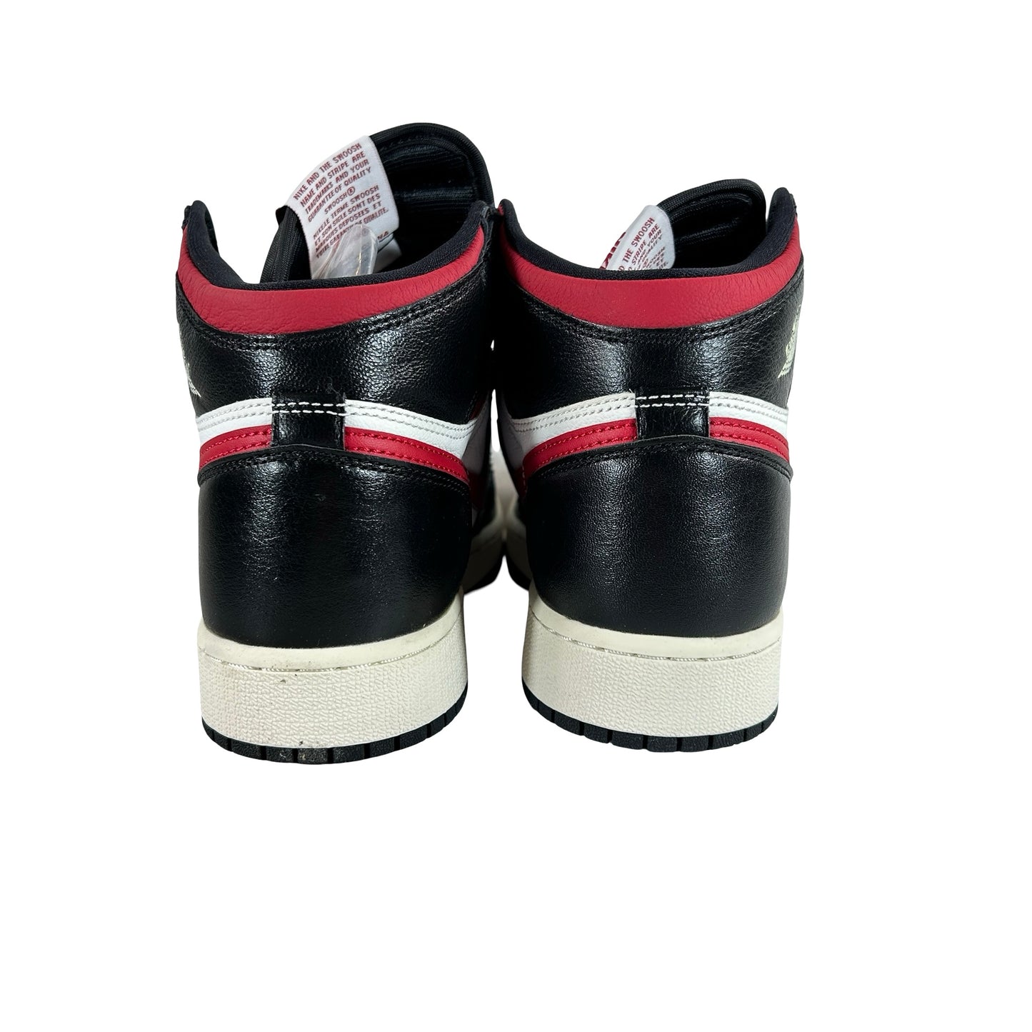 575441 061 Jordan 1 Retro High Black Gym Red (GS) [CONDITIONAL] - 5 Y (Yellowing)