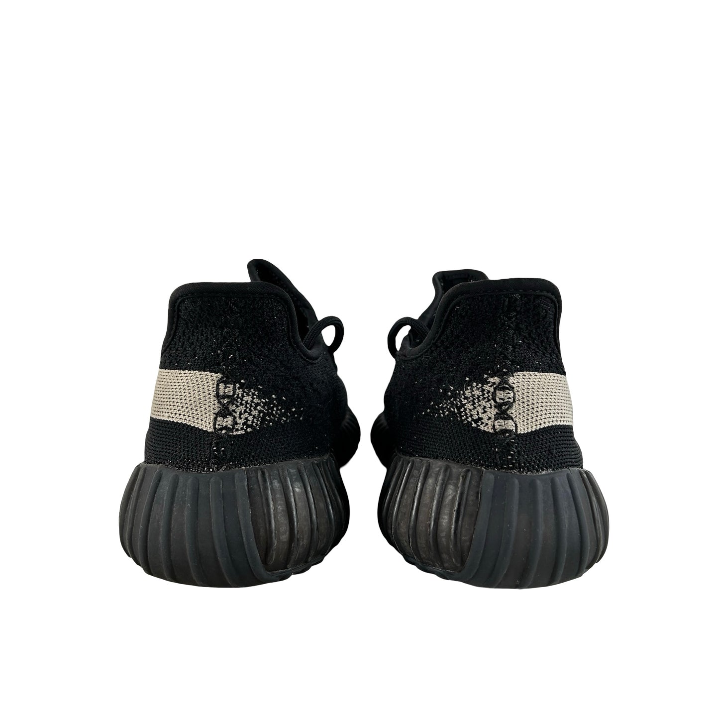 BY1604 Adidas Yeezy Boost 350 V2 Core Black White [USED] - 10 M (Used2) (No Box)