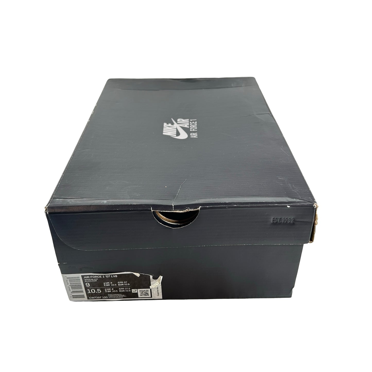 CW7297 100 Nike Air Force 1 Low NY vs. NY White Black (2020) [USED] - 9 M (Used)