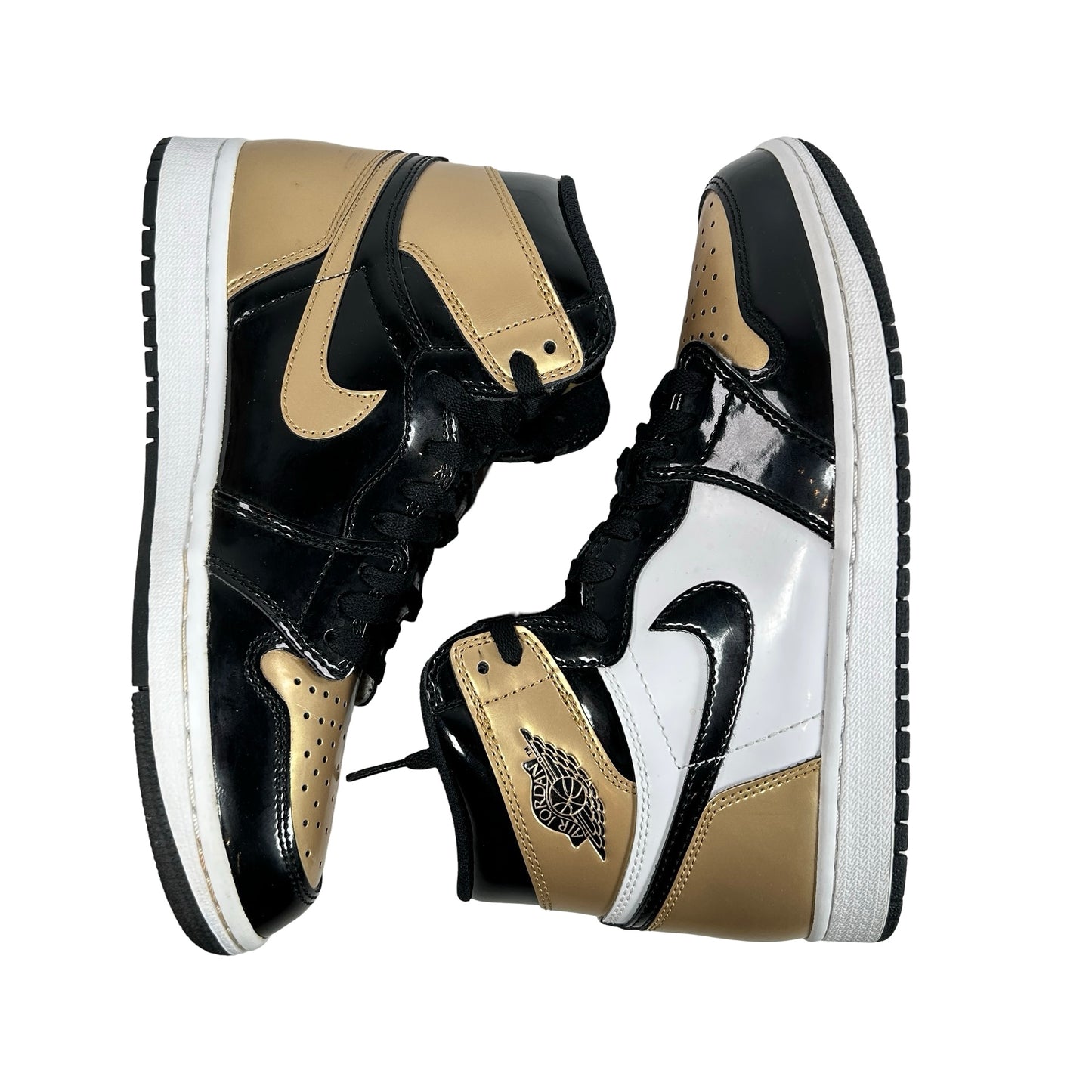 861428 007 Jordan 1 Retro High NRG Patent Gold Toe [USED] - 7.5 M (Used)