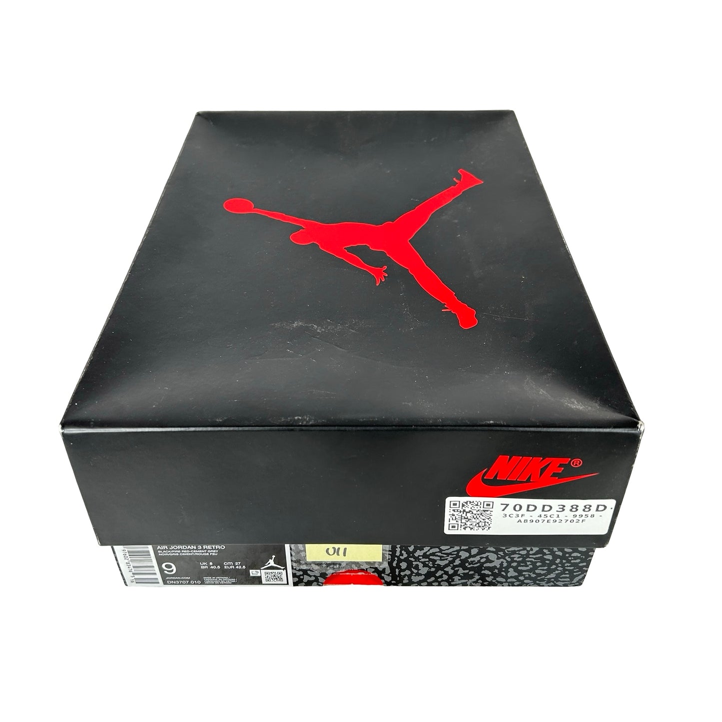 DN3707 010 Jordan 3 Retro Black Cement Reimagined (2024) [USED] - 9 M (Used11)