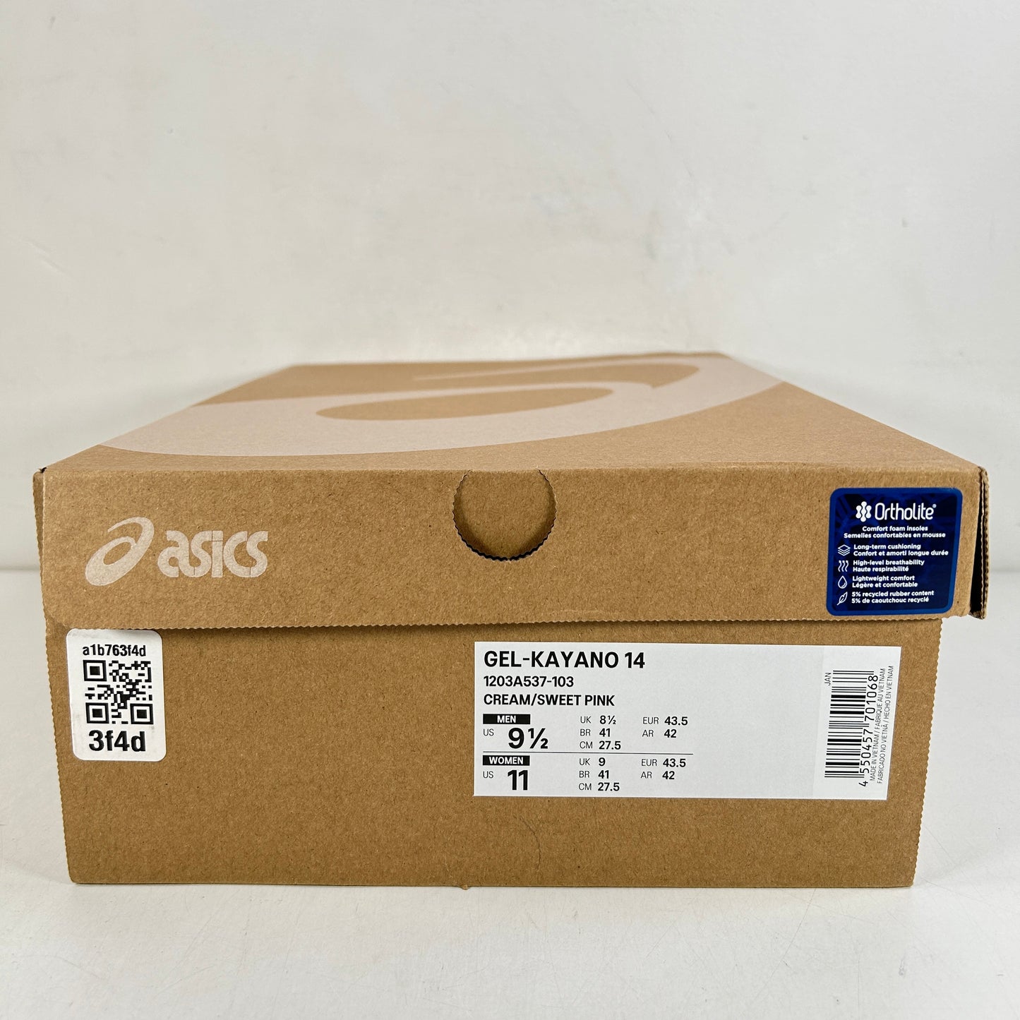 1203A537 103 ASICS GEL-Kayano 14 Cream Sweet Pink (Women's) [USED] - 9.5 M (VNDS)