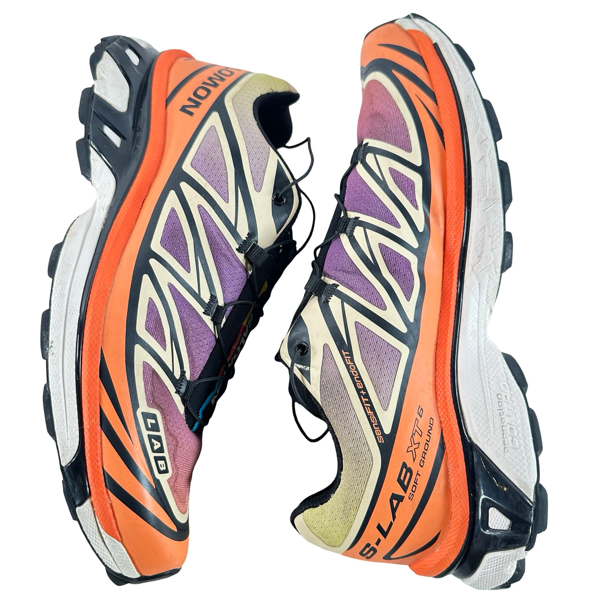 L49154300 Salomon XT-6 Black Almond Dragon Fire [USED] - 9 M (Used) (No Box)